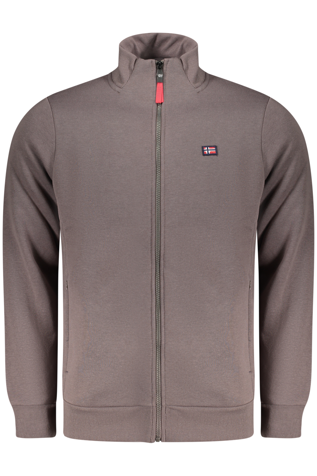 NORWAY 1963 MEN'S BROWN ZIP-UP SWEATSHIRT NORWAY 1963 MEN'S BROWN ZIP-UP SWEATSHIRT
