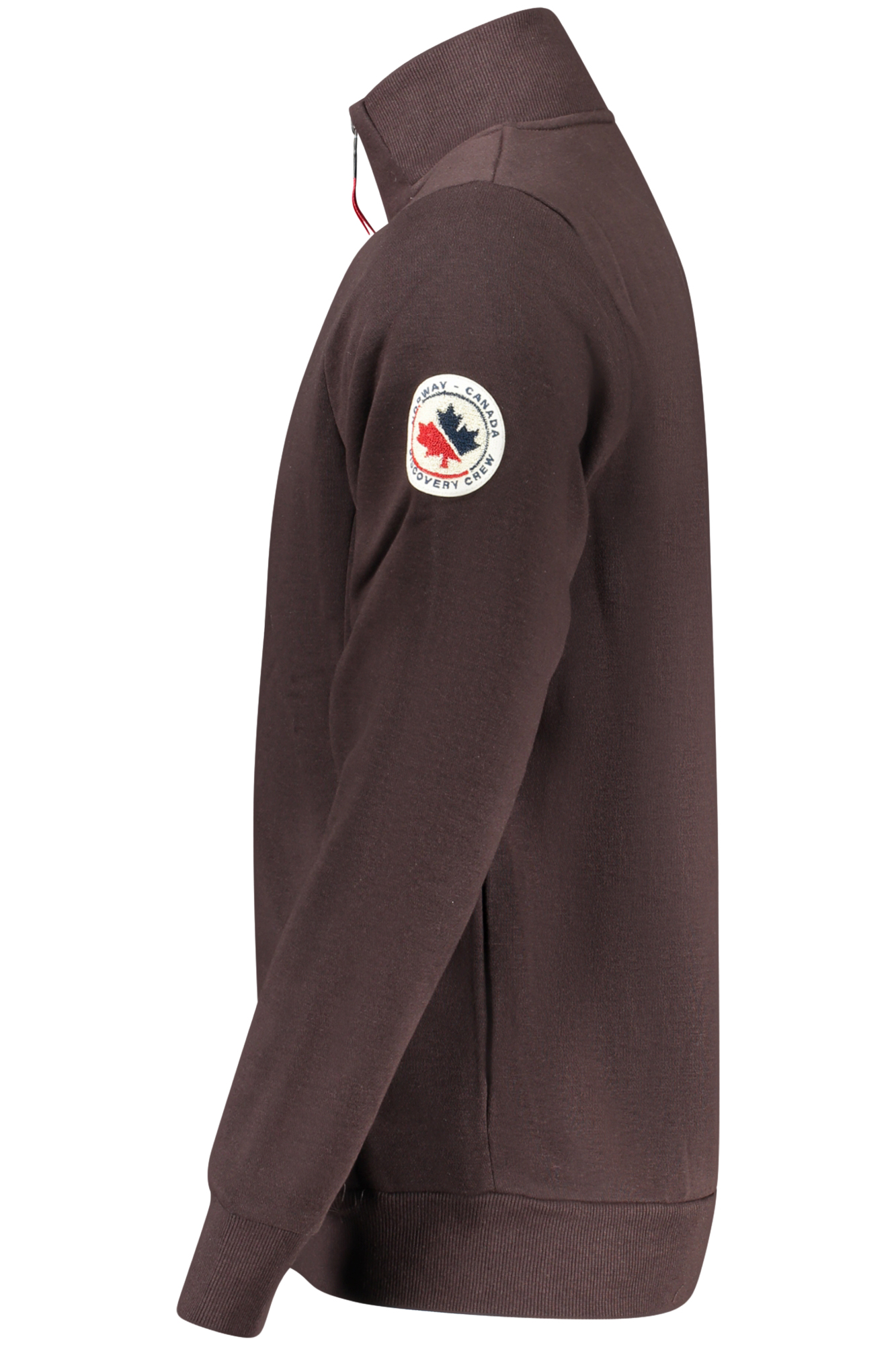 NORWAY 1963 MEN'S BROWN ZIP-UP SWEATSHIRT NORWAY 1963 MEN'S BROWN ZIP-UP SWEATSHIRT - Image 3
