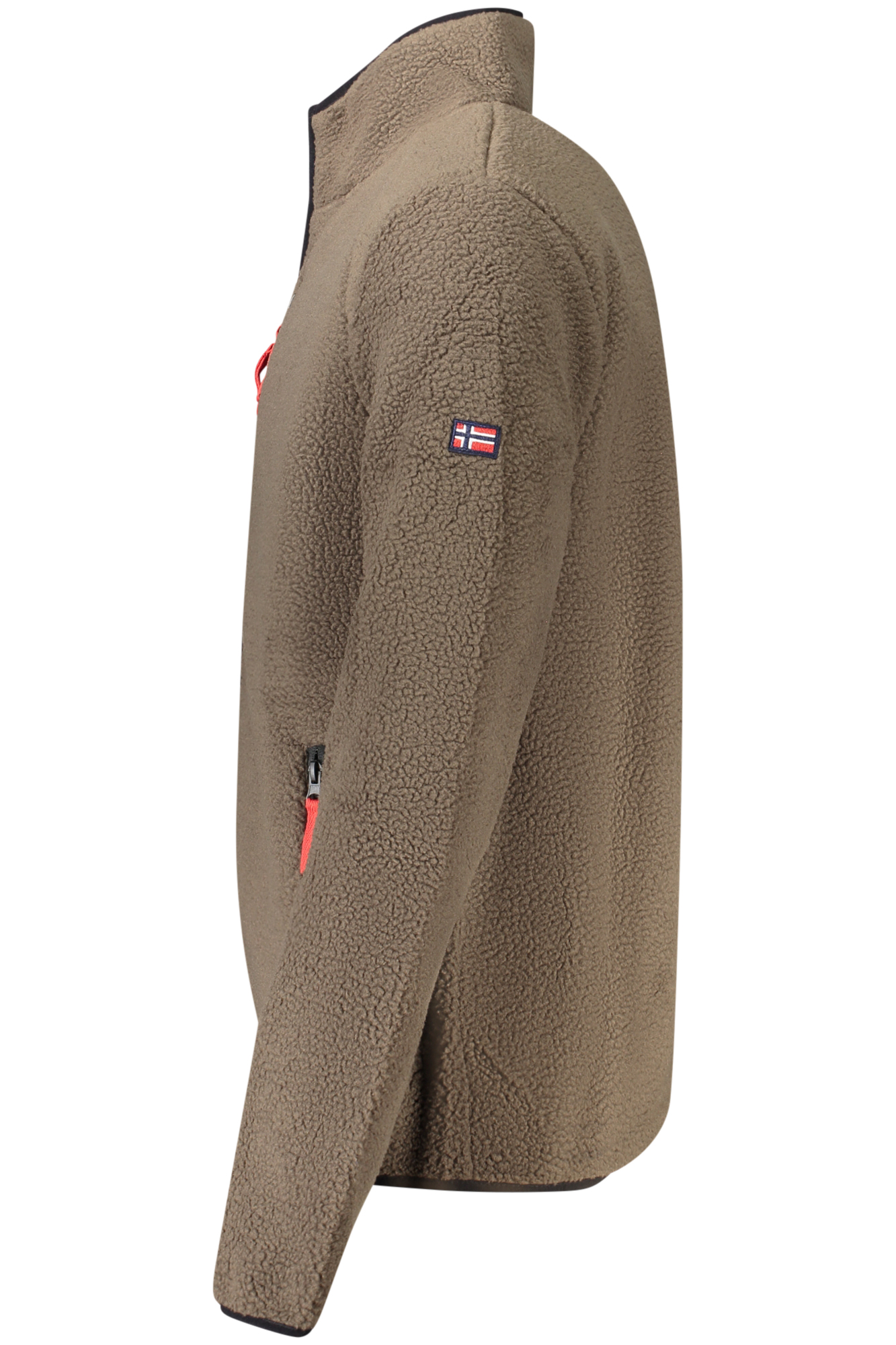 NORWAY 1963 MEN'S BROWN ZIP-UP SWEATSHIRT NORWAY 1963 MEN'S BROWN ZIP-UP SWEATSHIRT - Image 3