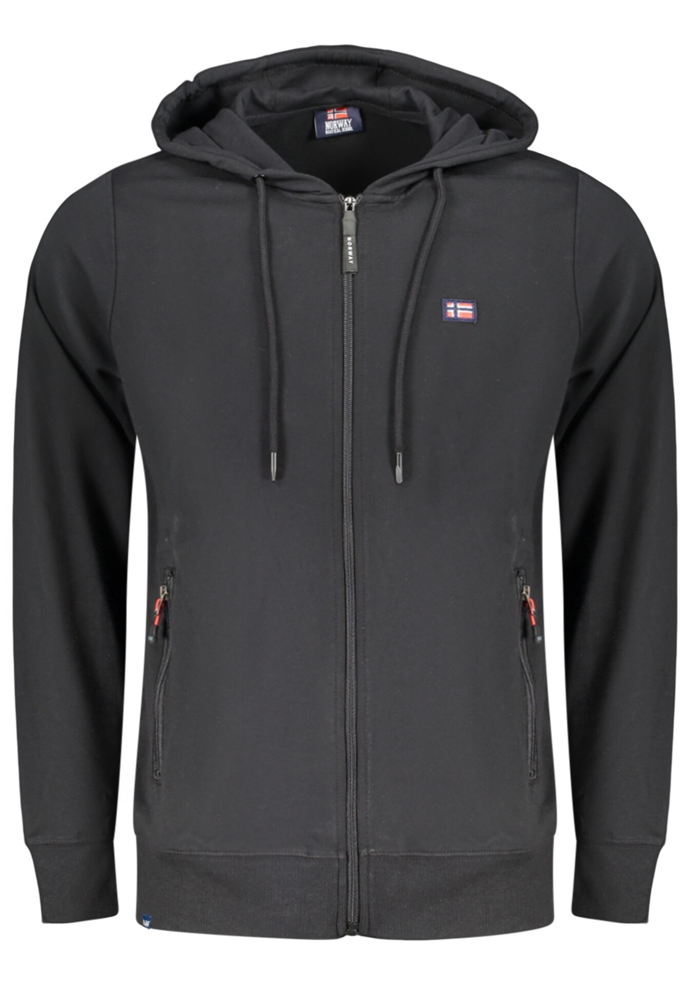 NORWAY 1963 MEN'S BLACK ZIP-UP SWEATSHIRT