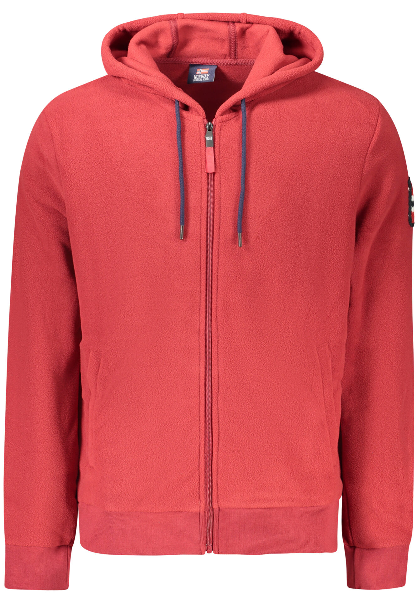 NORWAY 1963 MEN'S RED ZIP-UP SWEATSHIRT
