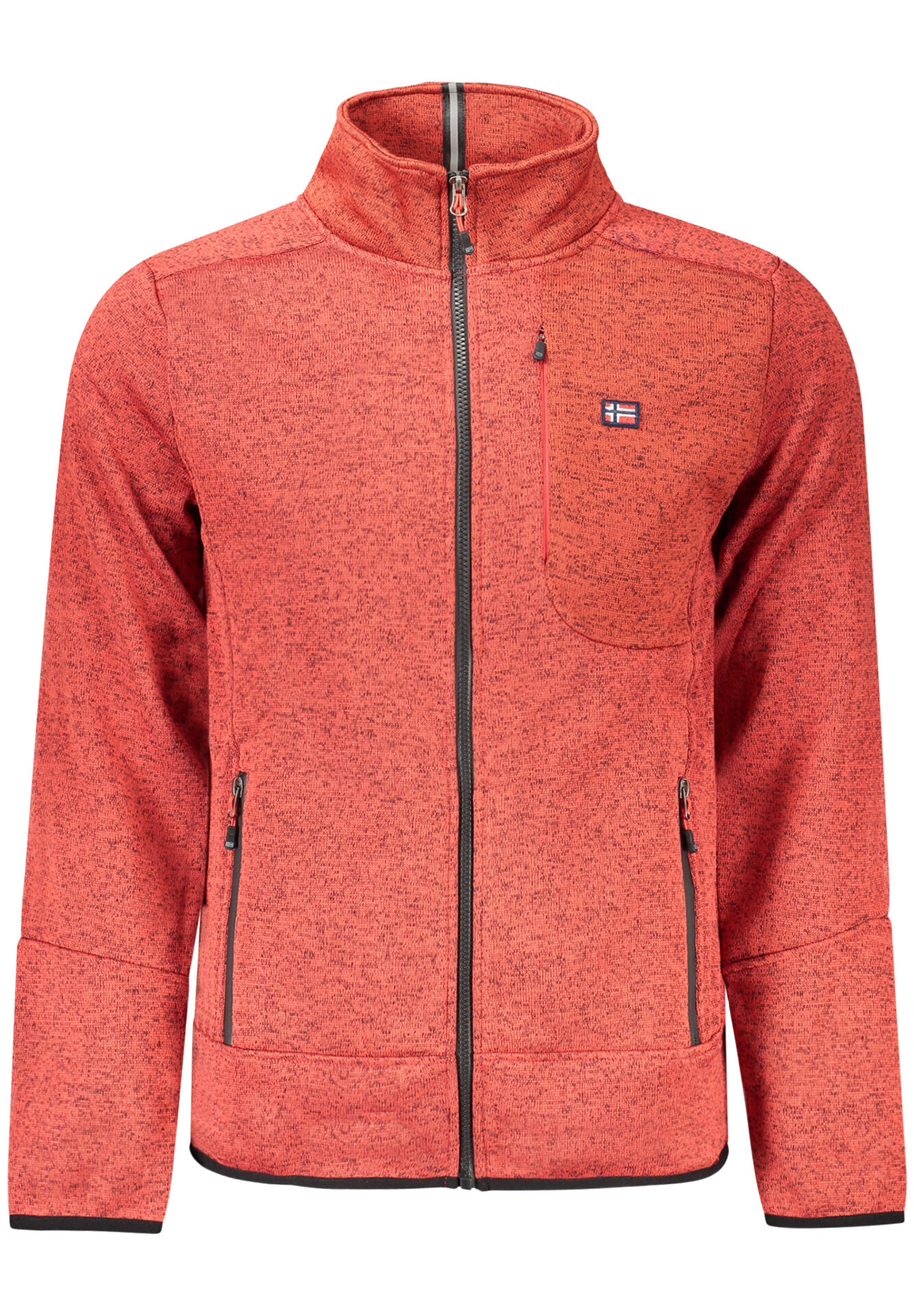 NORWAY 1963 MEN'S RED ZIP-UP SWEATSHIRT