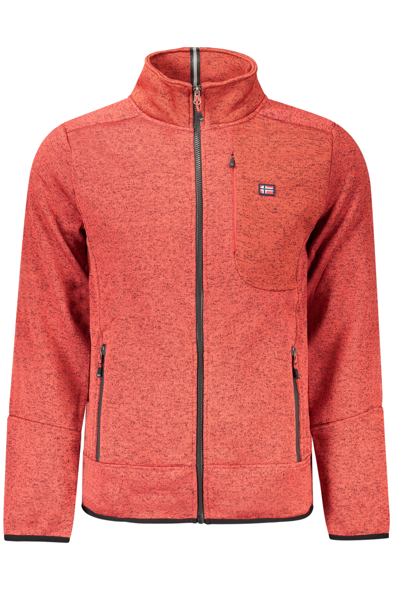 NORWAY 1963 MEN'S RED ZIP-UP SWEATSHIRT NORWAY 1963 MEN'S RED ZIP-UP SWEATSHIRT