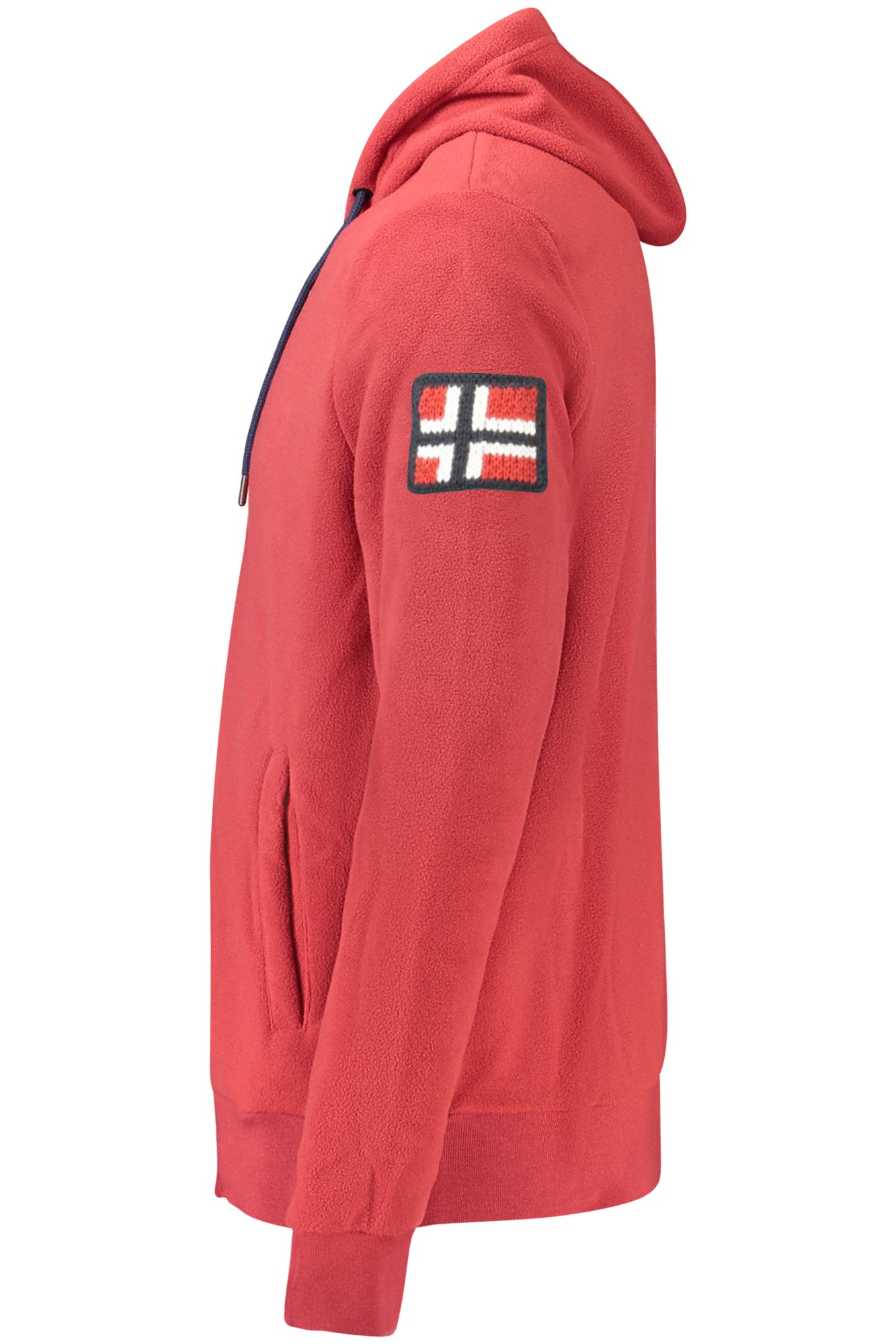 NORWAY 1963 MEN'S RED ZIP-UP SWEATSHIRT NORWAY 1963 MEN'S RED ZIP-UP SWEATSHIRT - Image 3