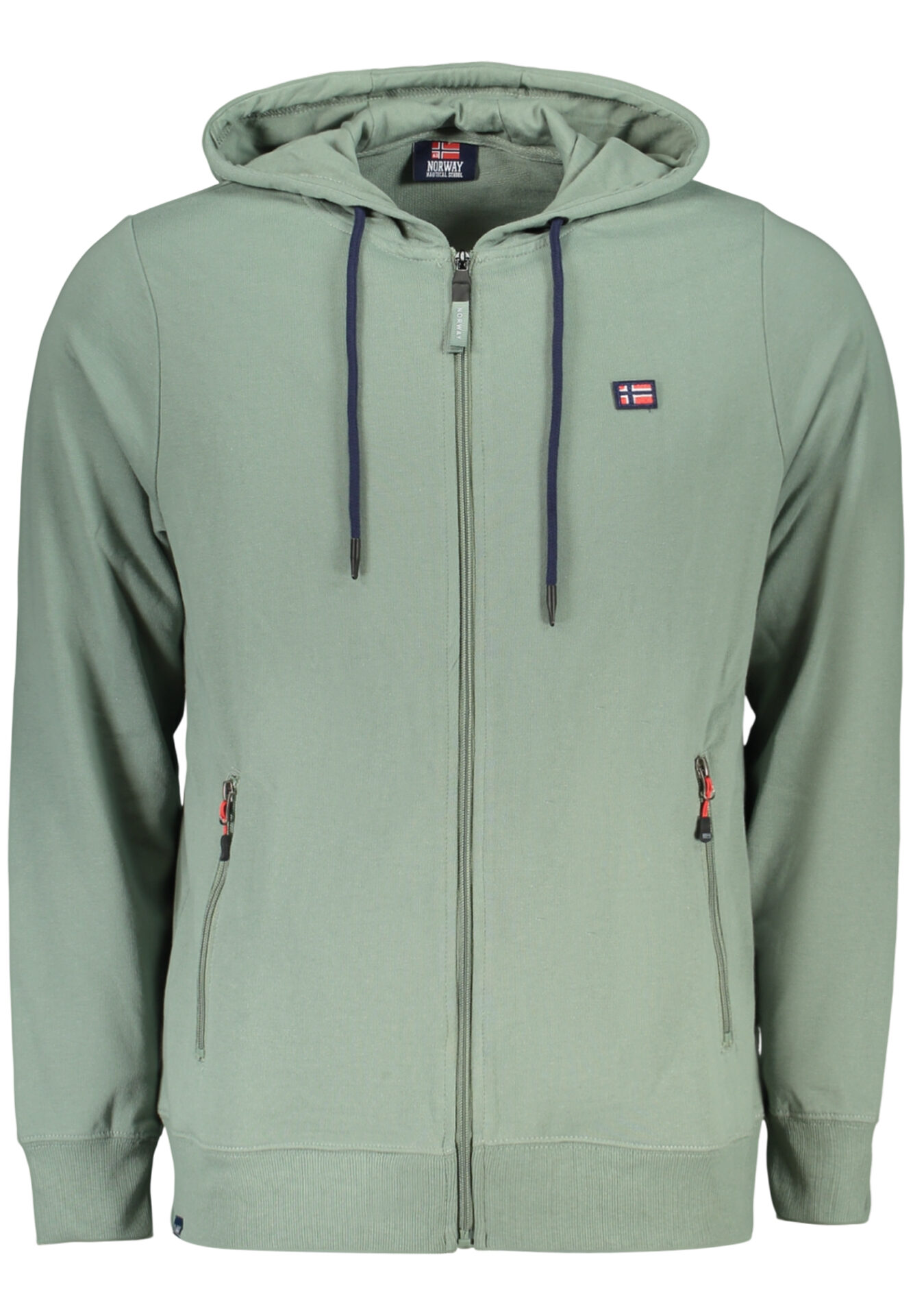 NORWAY 1963 MEN'S GREEN ZIP-UP SWEATSHIRT