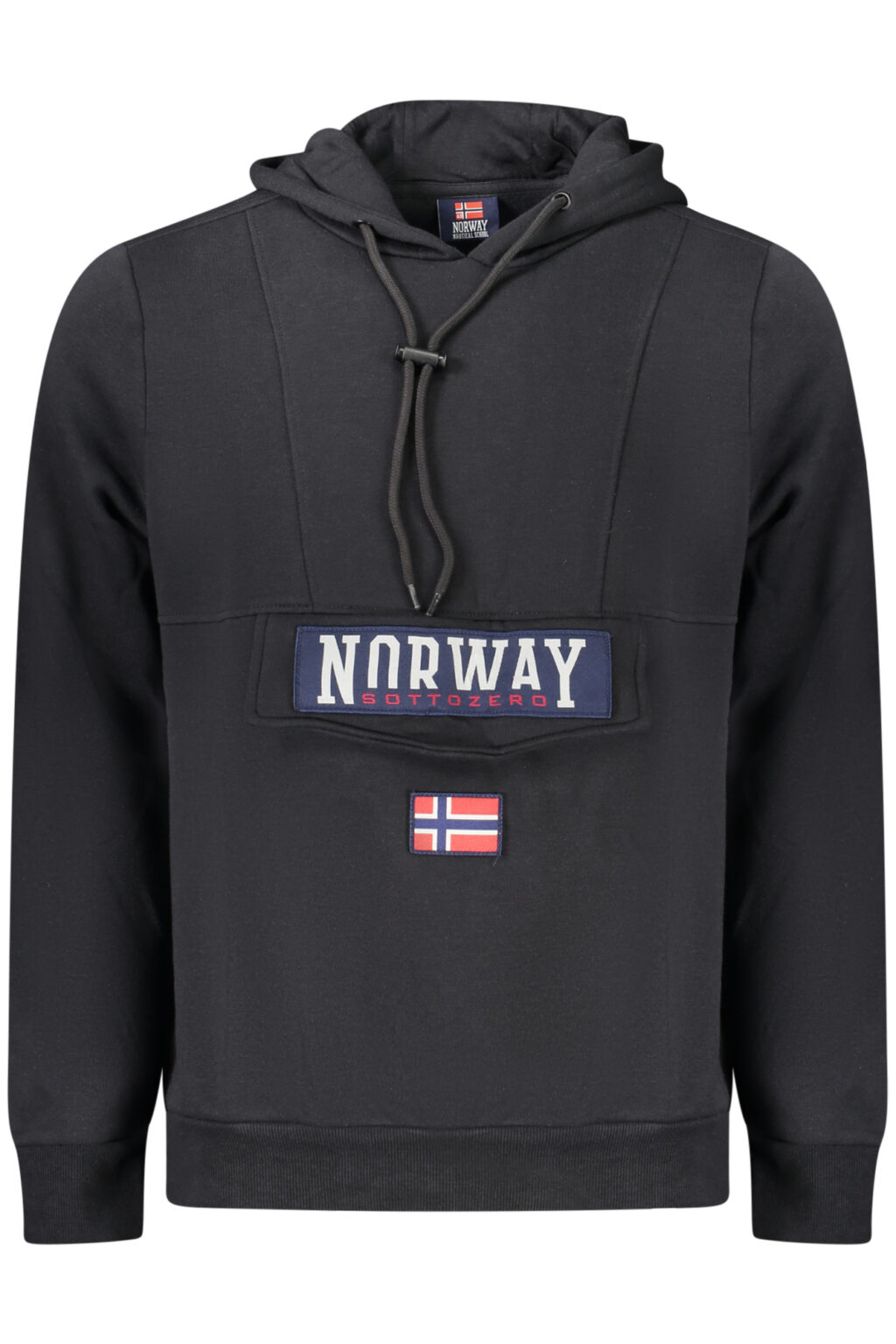 NORWAY 1963 vyriškas užsegamas džemperis, juodas