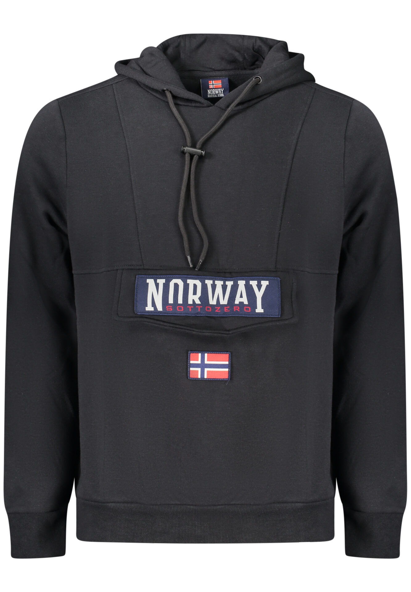 NORWAY 1963 MEN'S BLACK ZIP-UP SWEATSHIRT