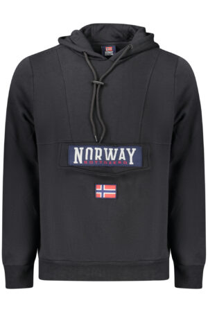 NORWAY 1963 MEN'S BLACK ZIP-UP SWEATSHIRT