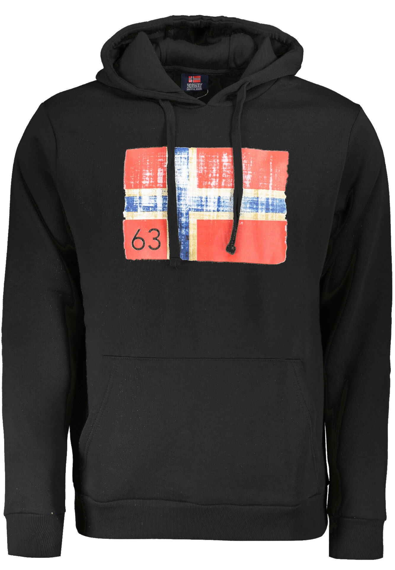 NORWAY 1963 BLACK MEN'S ZIP-UP SWEATSHIRT