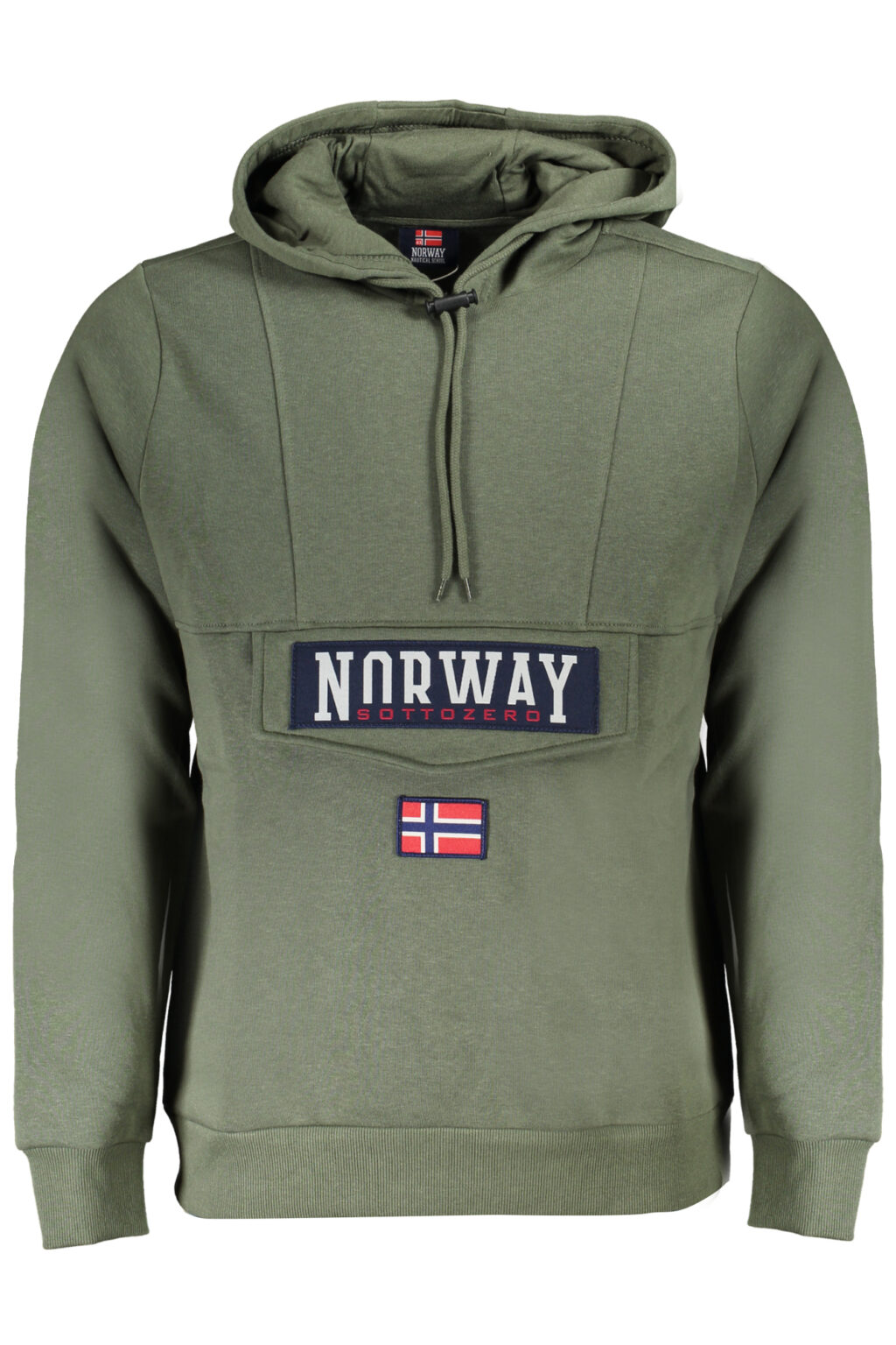 norway1963felpasenzazipuomoverde_1 NORWAY 1963 žalias vyriškas džemperis su užtrauktuku