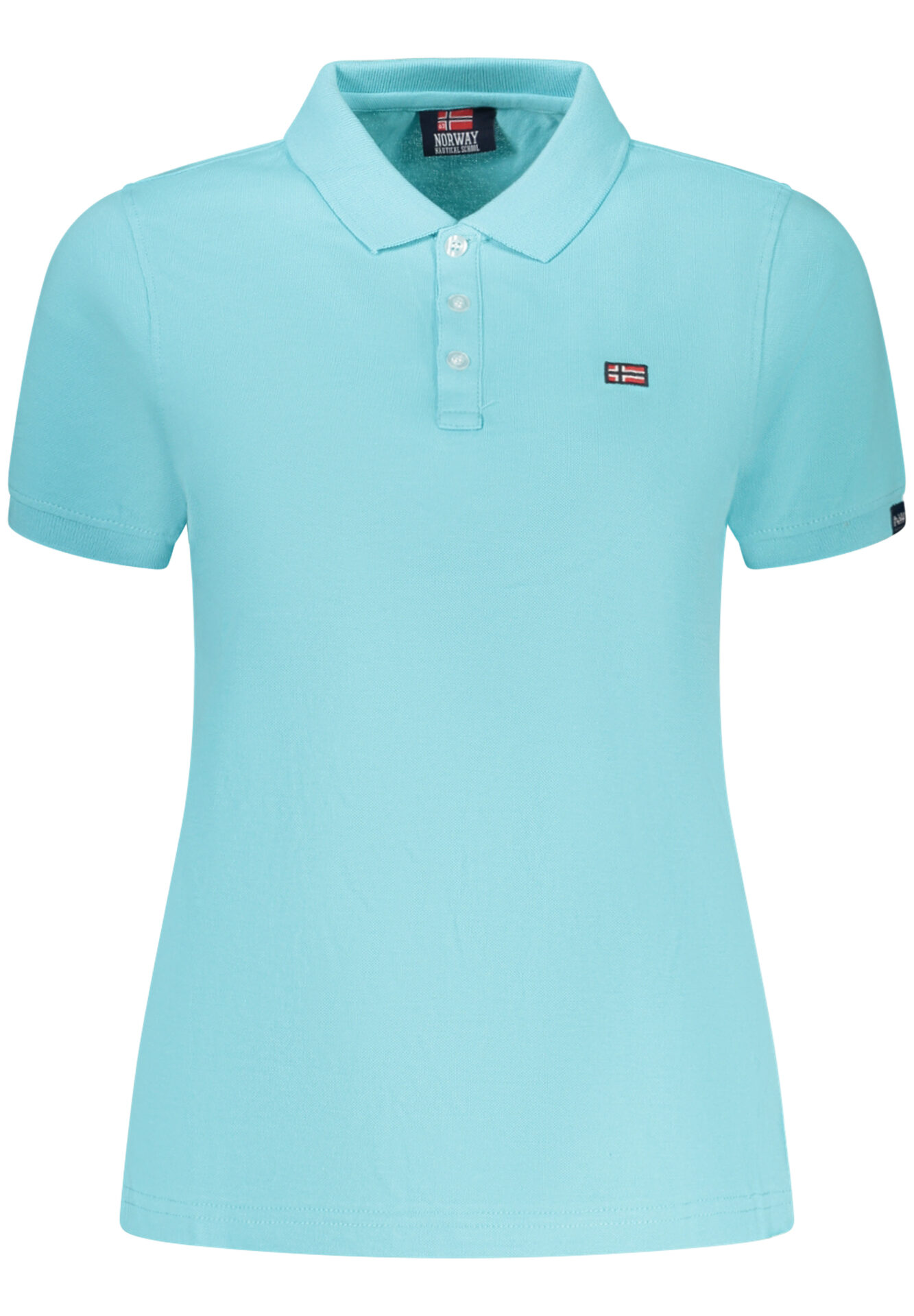 NORWAY 1963 WOMEN'S SHORT-SLEEVED POLO SHIRT, BLUE