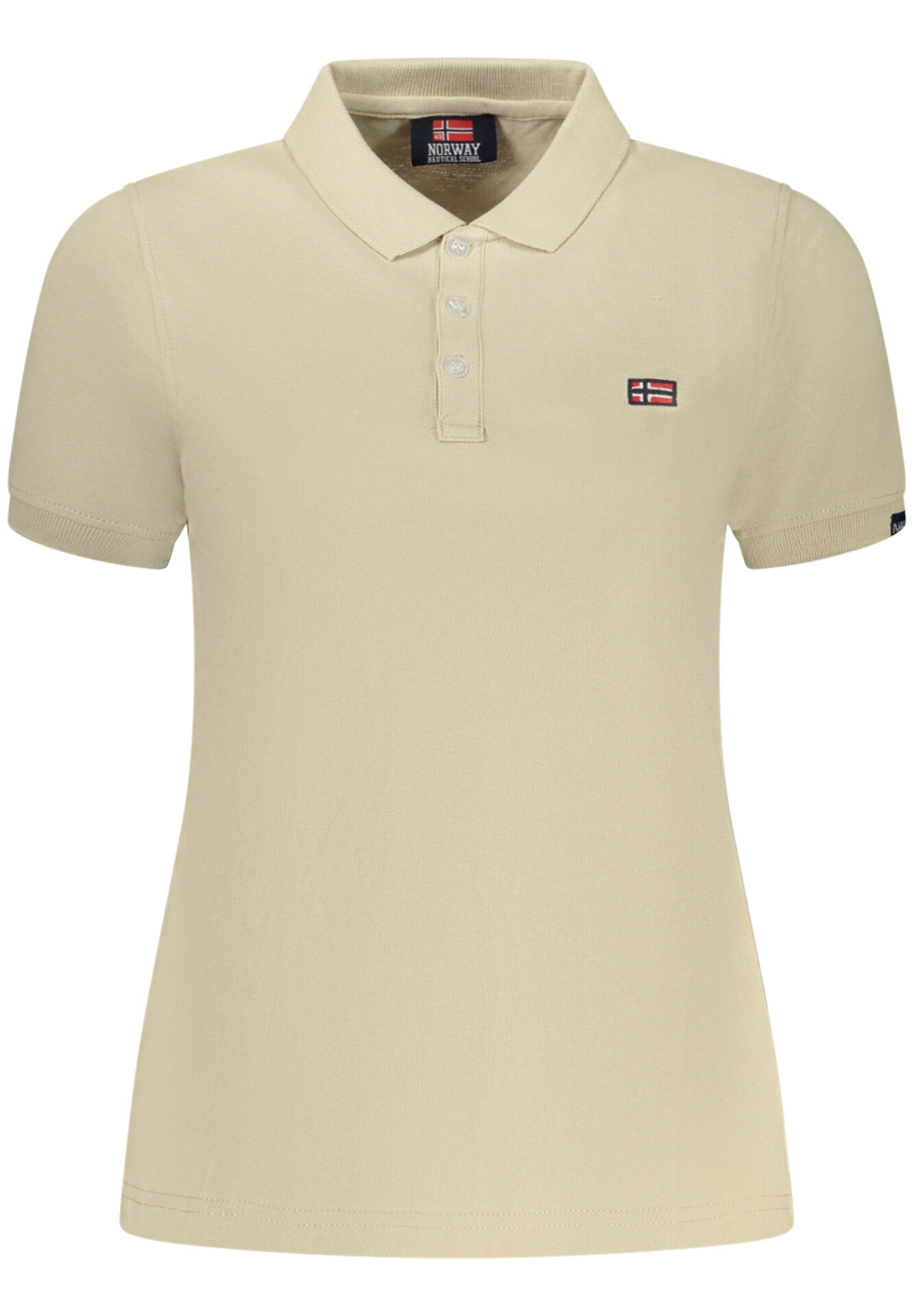 NORWAY 1963 WOMEN'S SHORT-SLEEVE POLO SHIRT, BEIGE