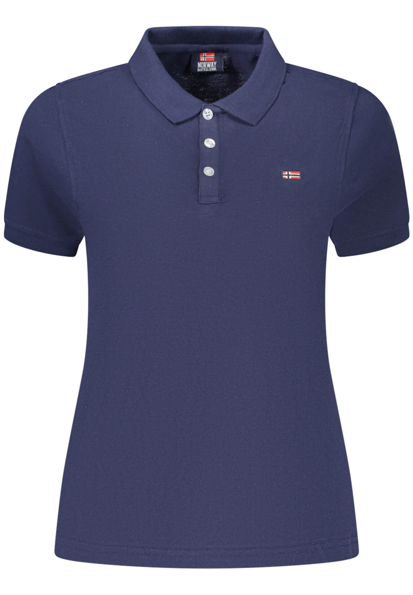 NORWAY 1963 WOMEN'S SHORT-SLEEVED POLO SHIRT, BLUE