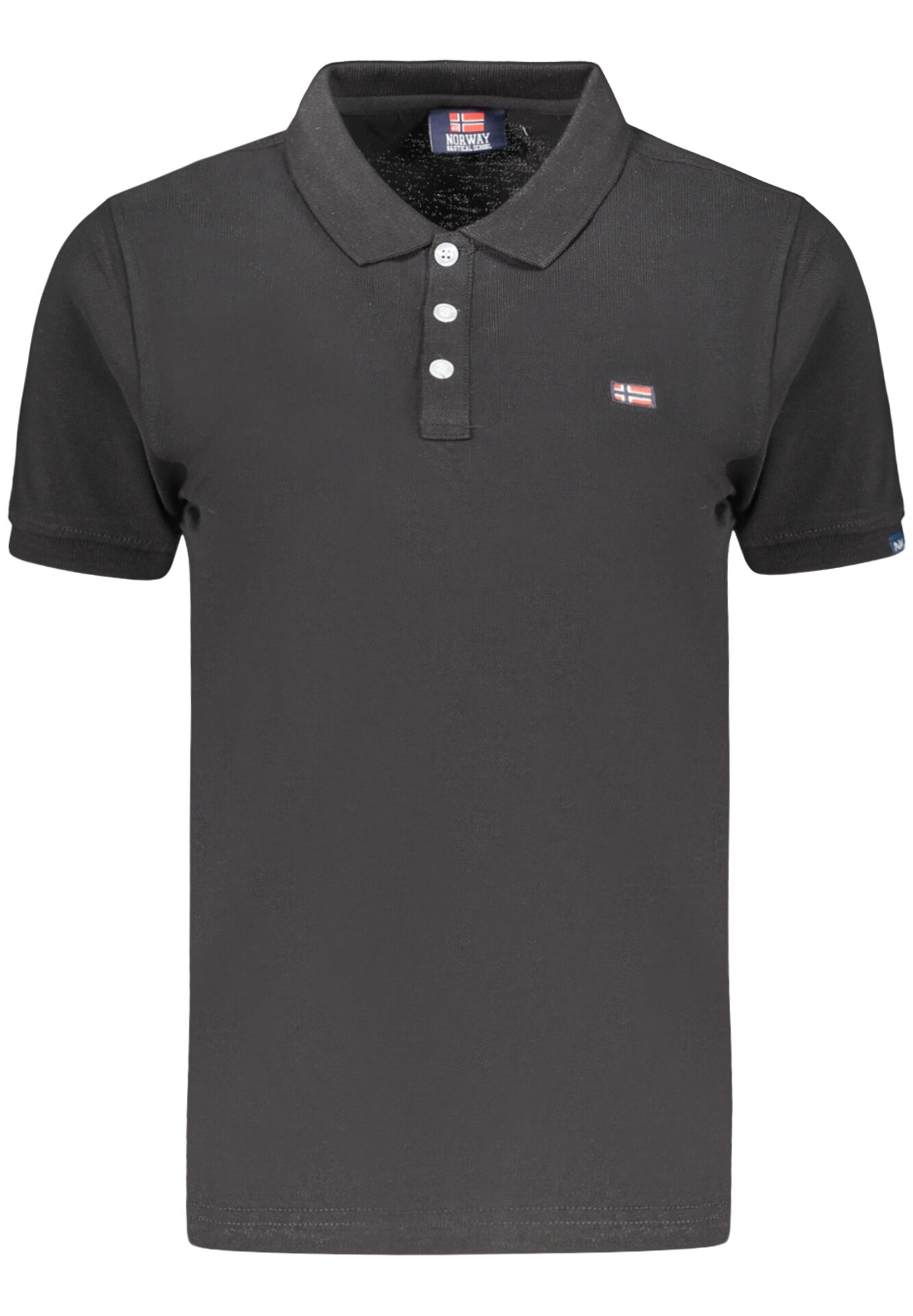 NORWAY 1963 WOMEN'S SHORT-SLEEVE POLO SHIRT, BLACK