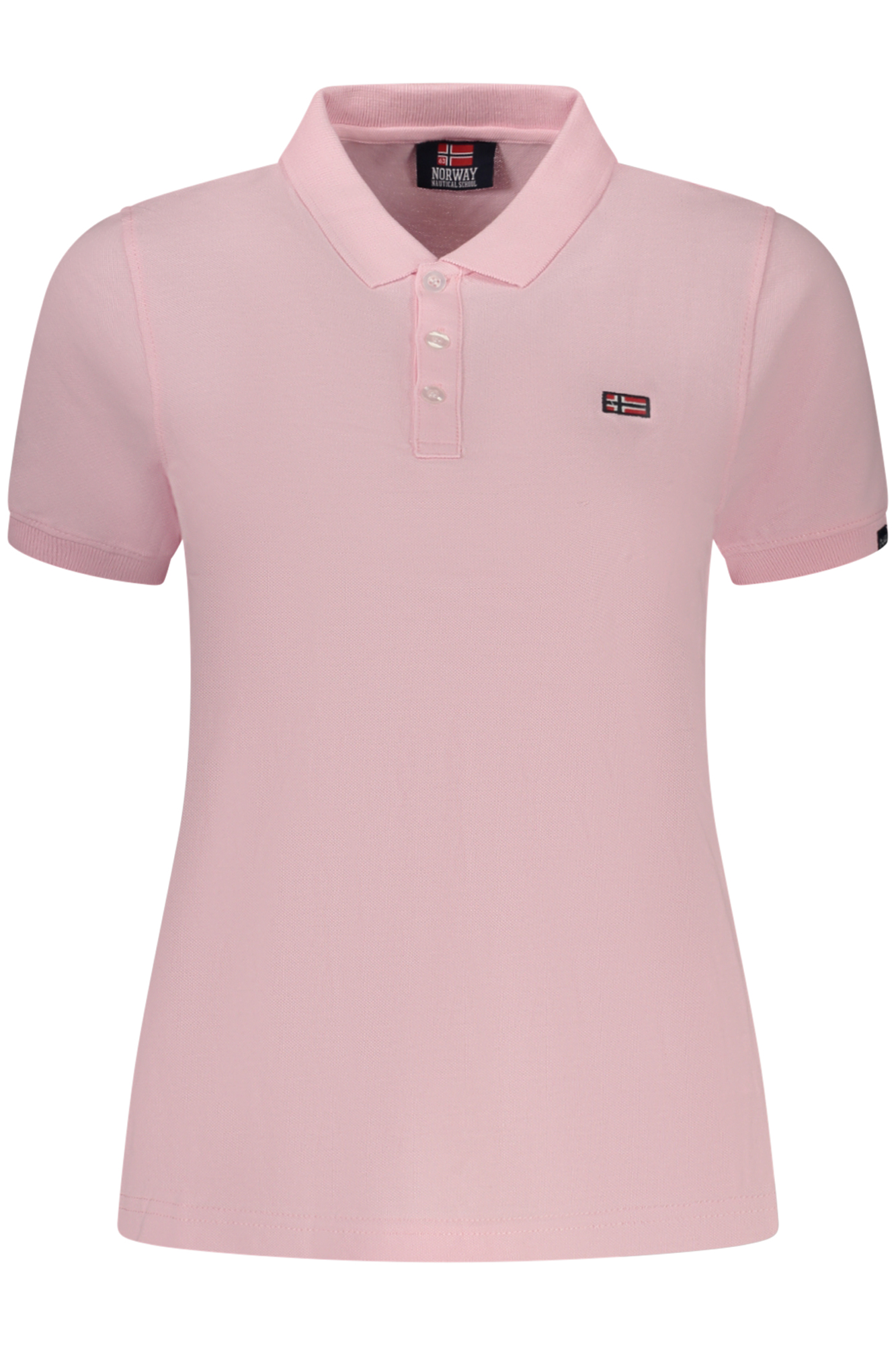 NORWAY 1963 WOMEN'S PINK SHORT-SLEEVE POLO SHIRT NORWAY 1963 WOMEN'S PINK SHORT-SLEEVE POLO SHIRT