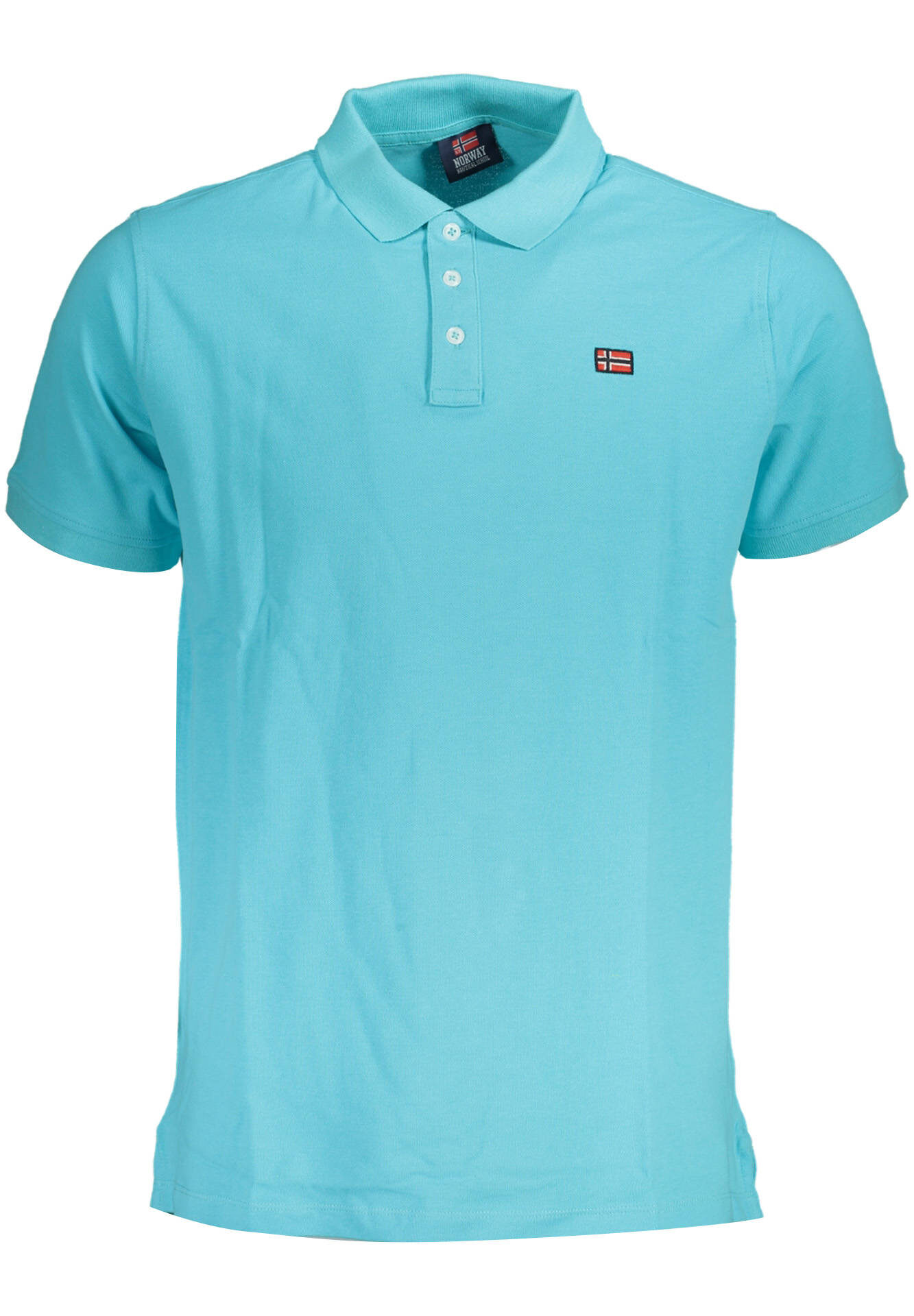 NORWAY 1963 MEN'S SHORT SLEEVE POLO SHIRT BLUE