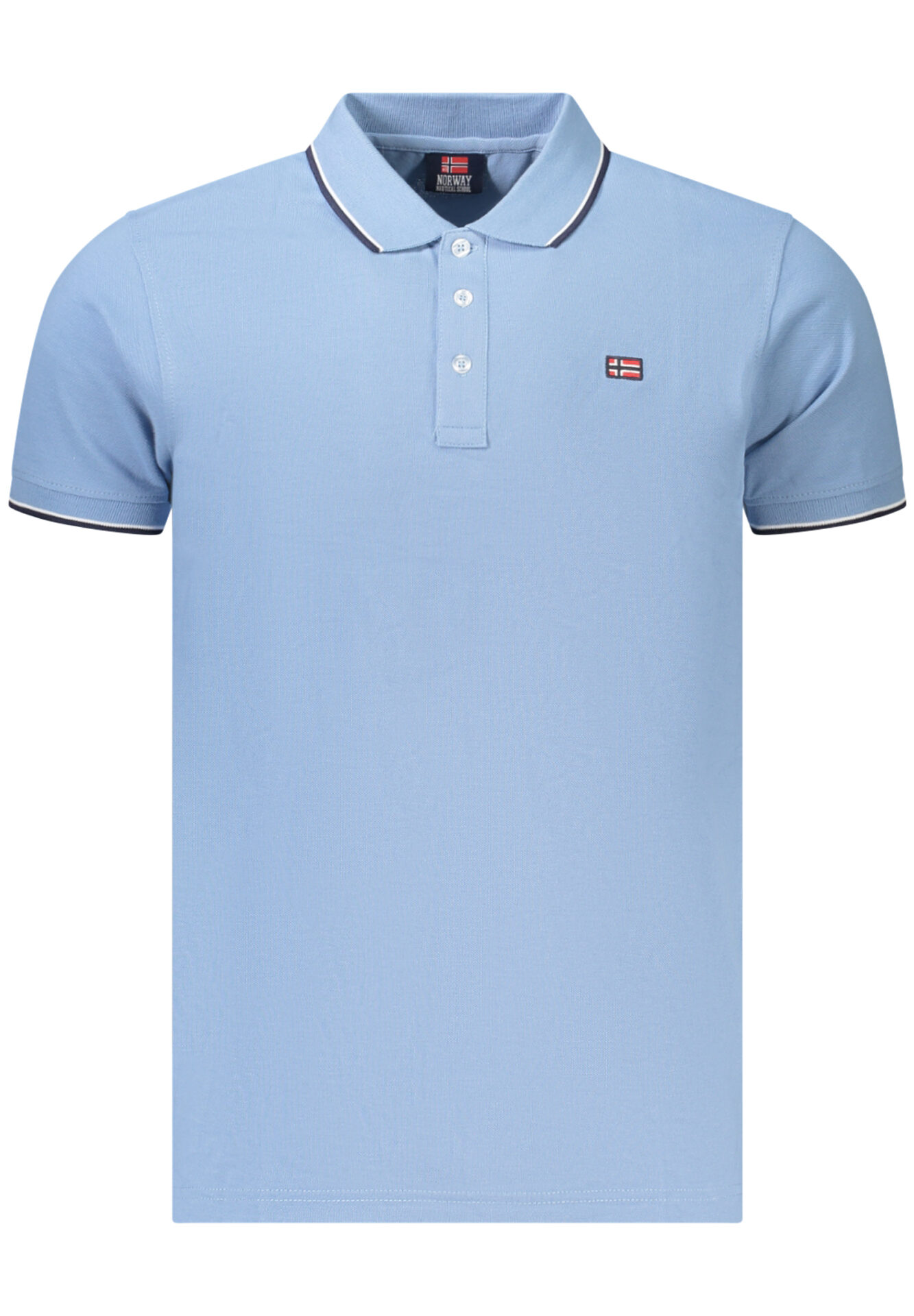NORWAY 1963 MEN'S SHORT-SLEEVED POLO SHIRT, BLUE