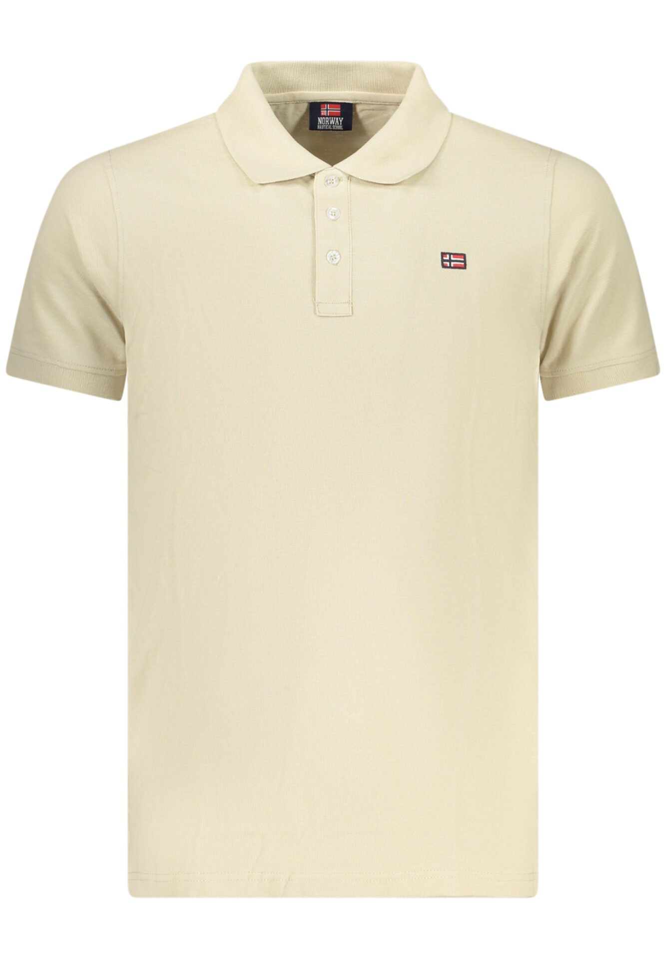 NORWAY 1963 MEN'S SHORT-SLEEVE POLO SHIRT, BEIGE