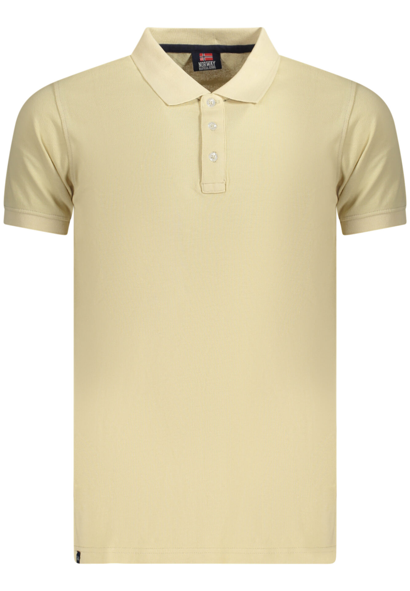 NORWAY 1963 MEN'S SHORT-SLEEVE POLO SHIRT, BEIGE