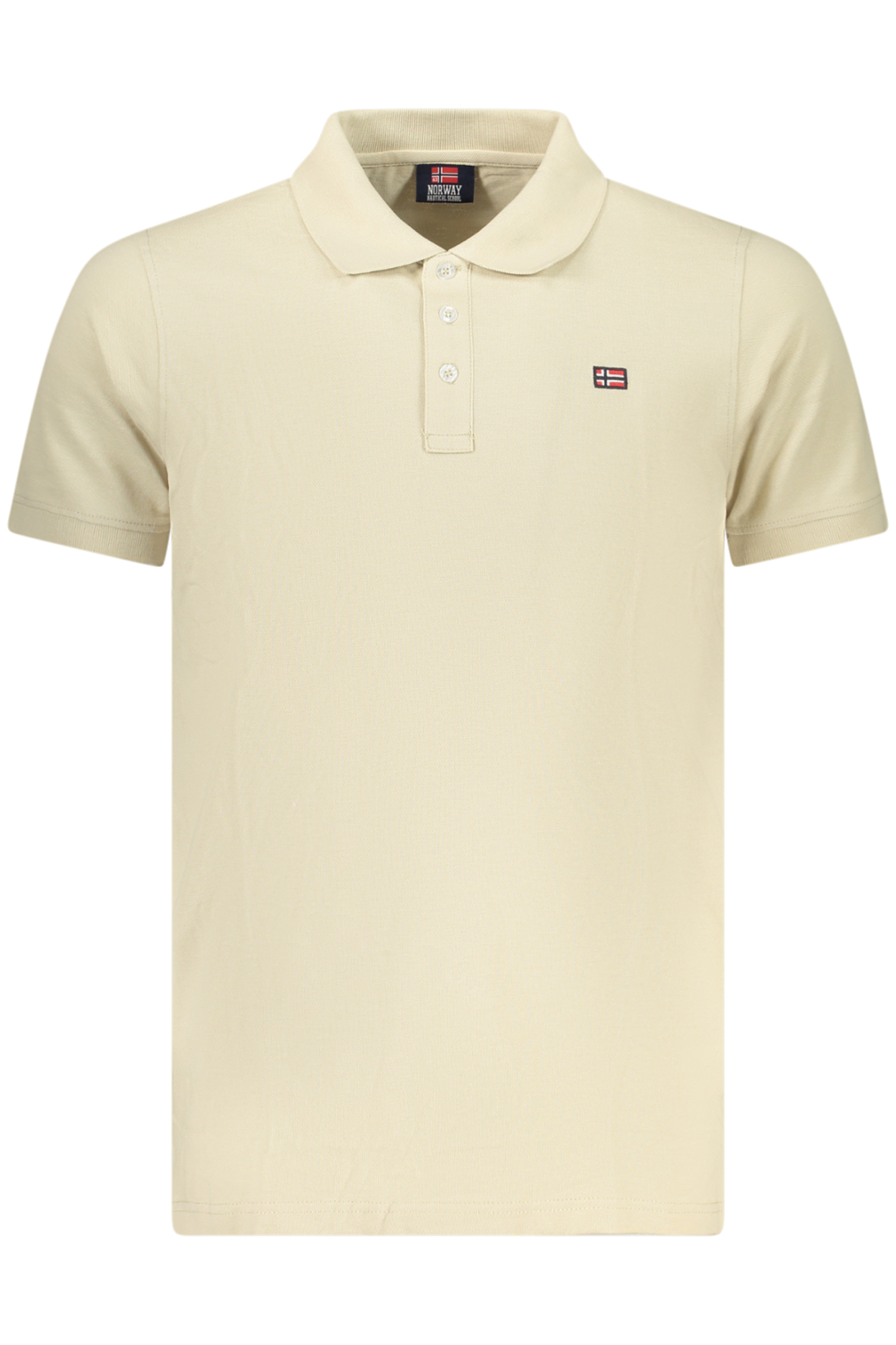 NORWAY 1963 MEN'S SHORT-SLEEVE POLO SHIRT, BEIGE NORWAY 1963 MEN'S SHORT-SLEEVE POLO SHIRT, BEIGE