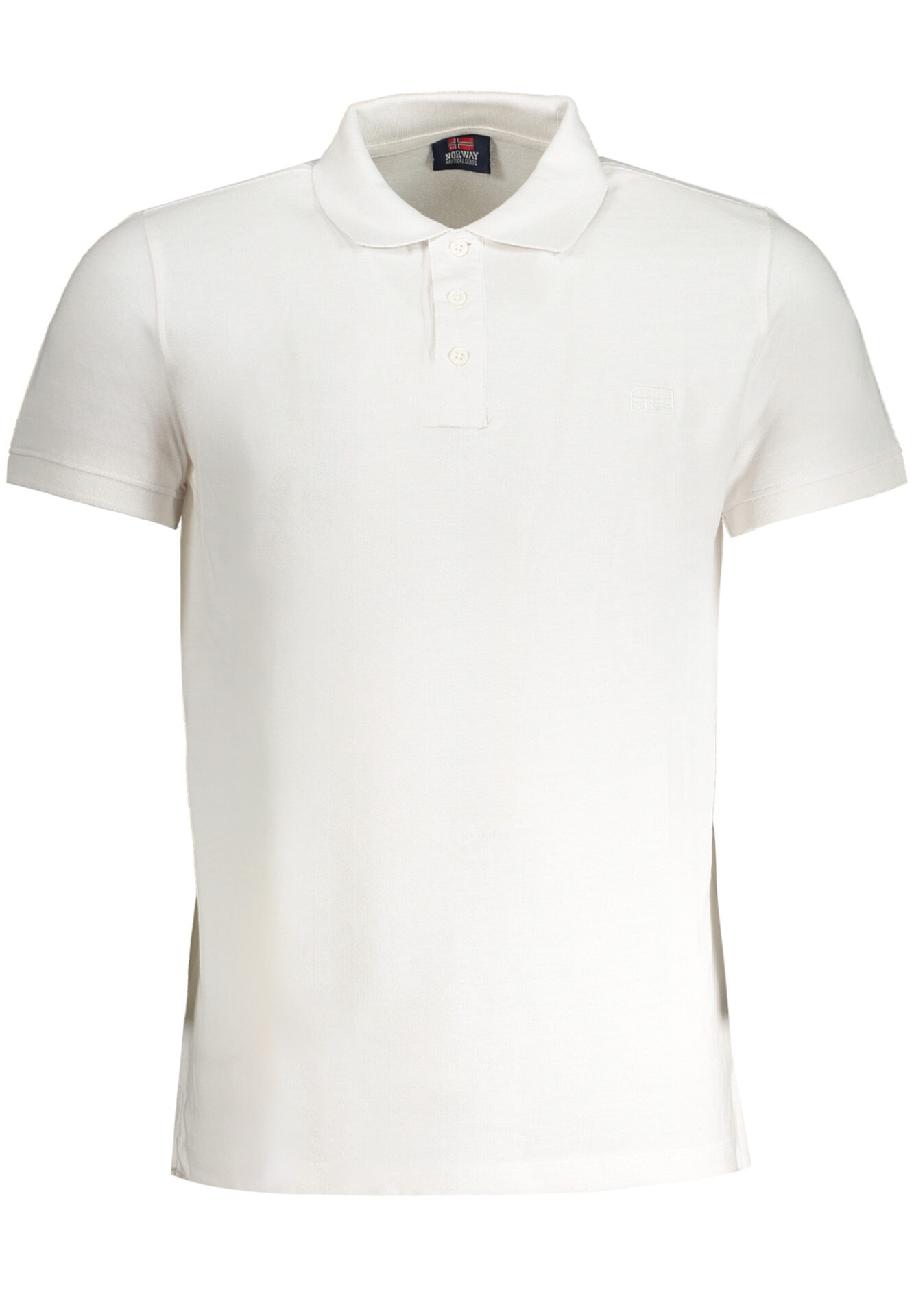 NORWAY 1963 MEN'S WHITE SHORT SLEEVE POLO SHIRT