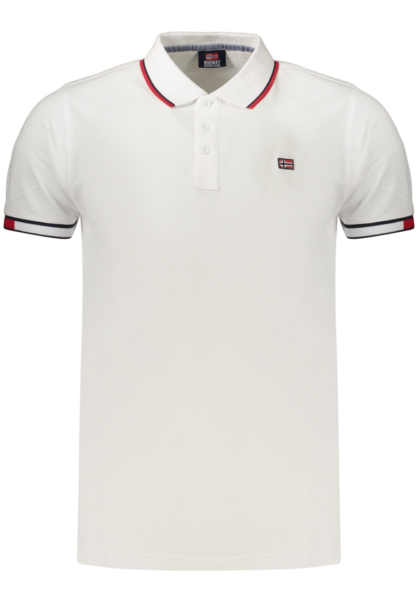 NORWAY 1963 MEN'S SHORT-SLEEVED POLO SHIRT WHITE