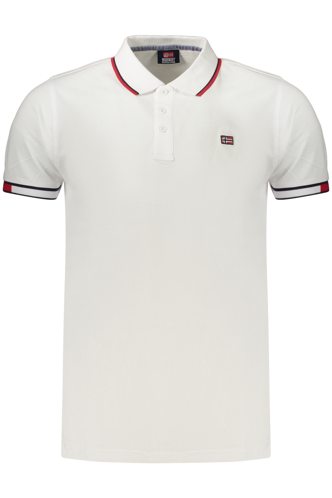 NORWAY 1963 MEN'S SHORT-SLEEVED POLO SHIRT WHITE NORWAY 1963 MEN'S SHORT-SLEEVED POLO SHIRT WHITE