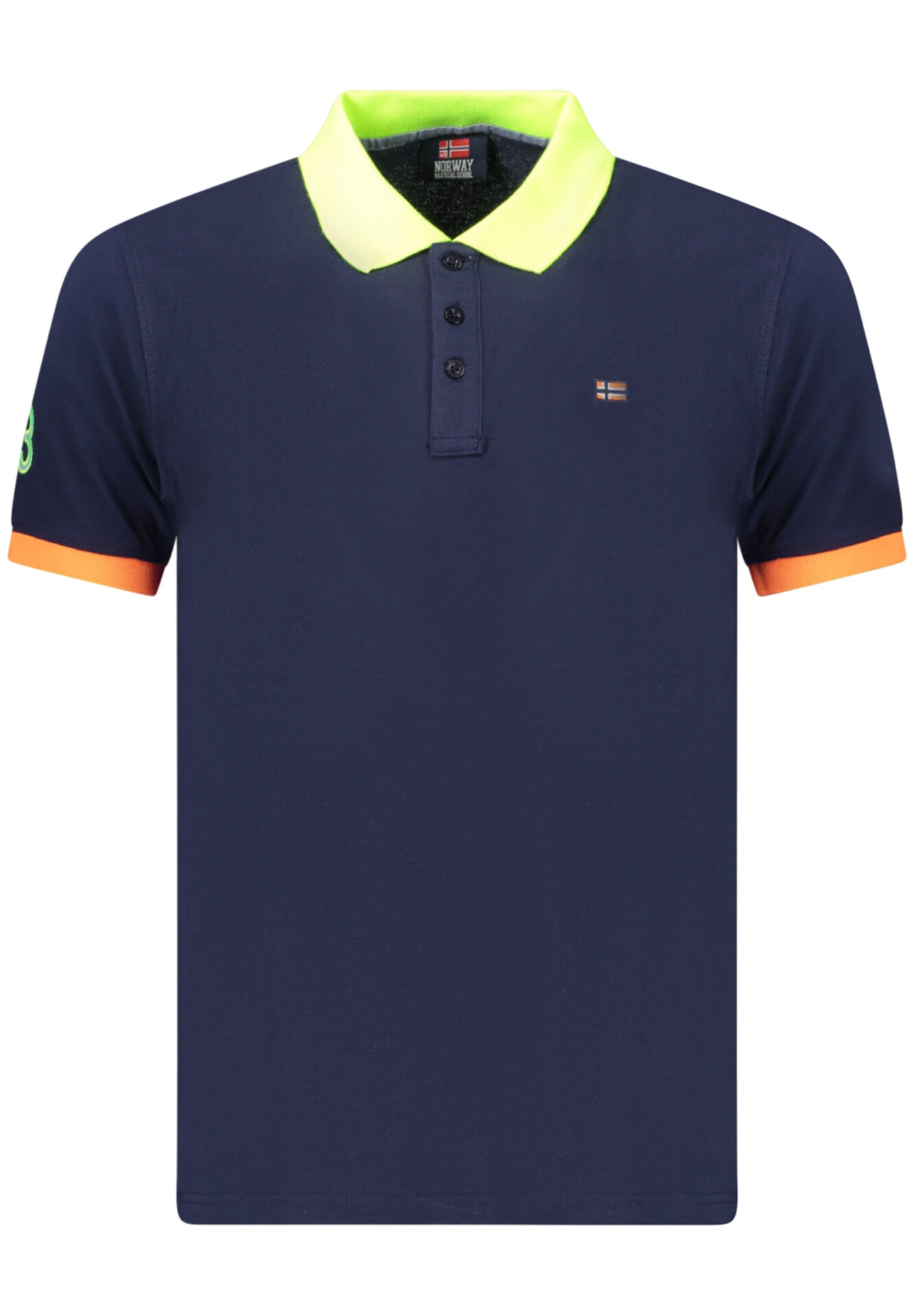 NORWAY 1963 MEN'S SHORT-SLEEVED POLO SHIRT, BLUE