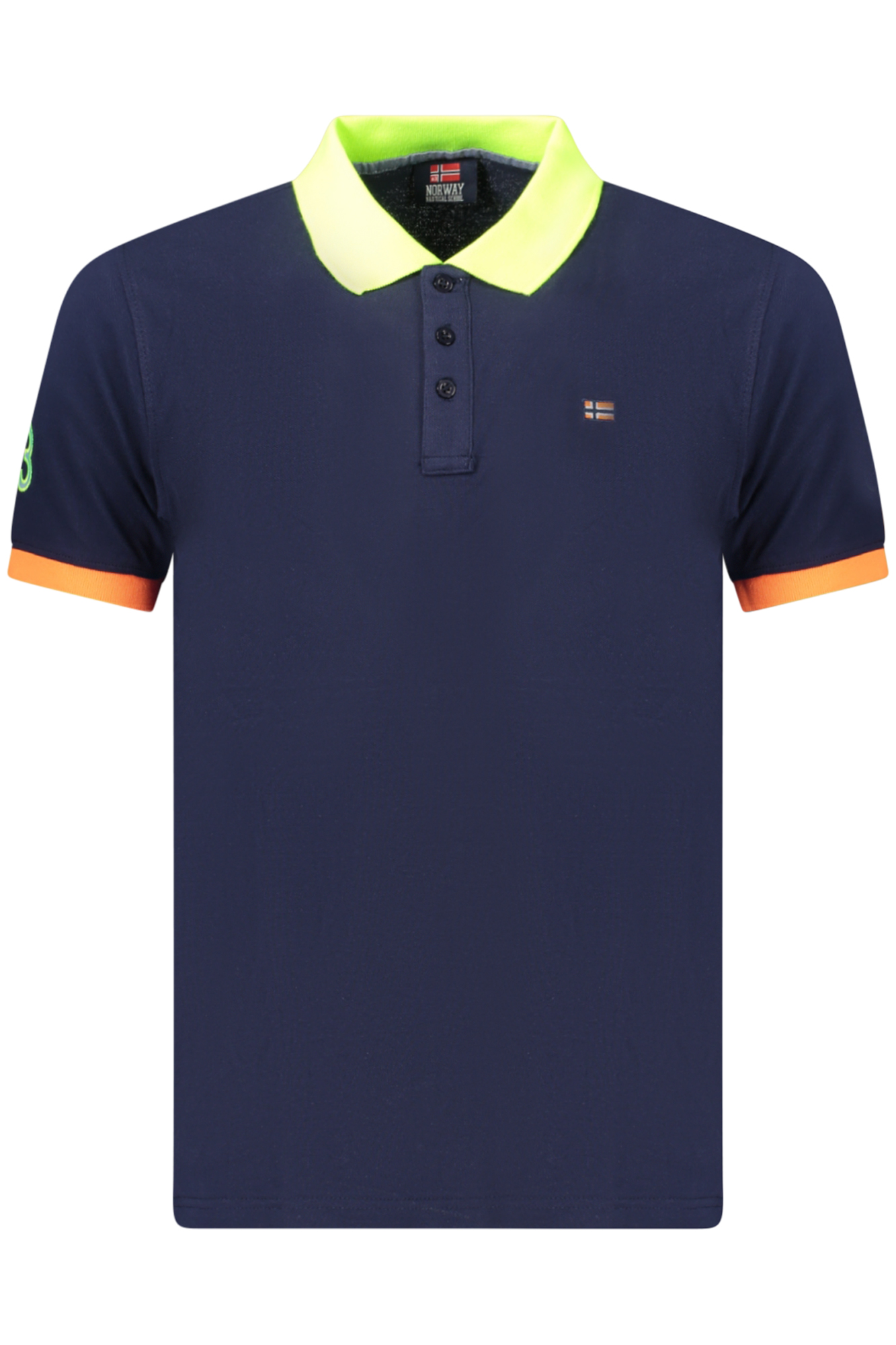NORWAY 1963 MEN'S SHORT-SLEEVED POLO SHIRT, BLUE NORWAY 1963 MEN'S SHORT-SLEEVED POLO SHIRT, BLUE