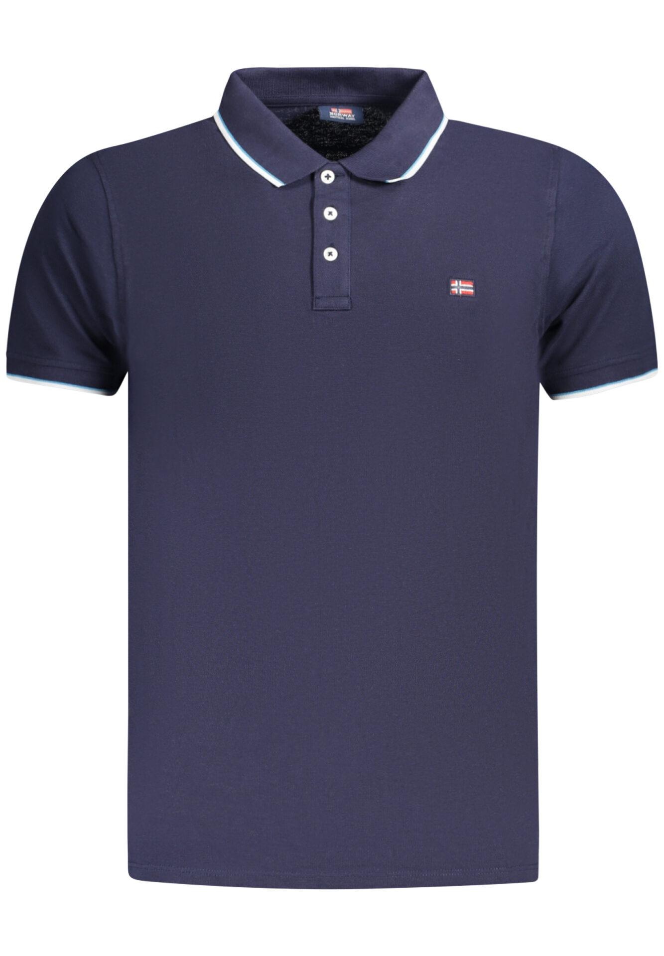 NORWAY 1963 MEN'S SHORT SLEEVE POLO BLUE