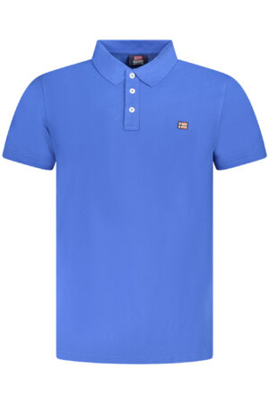 NORWAY 1963 MEN'S BLUE SHORT SLEEVE POLO SHIRT