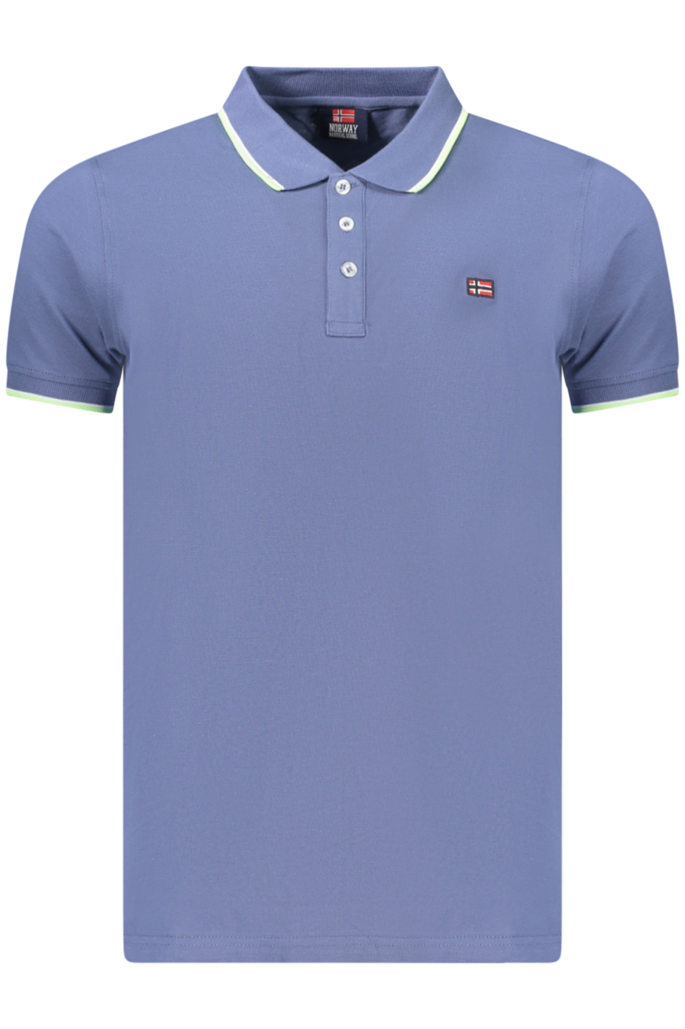 NORWAY 1963 MEN'S SHORT-SLEEVED POLO SHIRT, BLUE NORWAY 1963 MEN'S SHORT-SLEEVED POLO SHIRT, BLUE