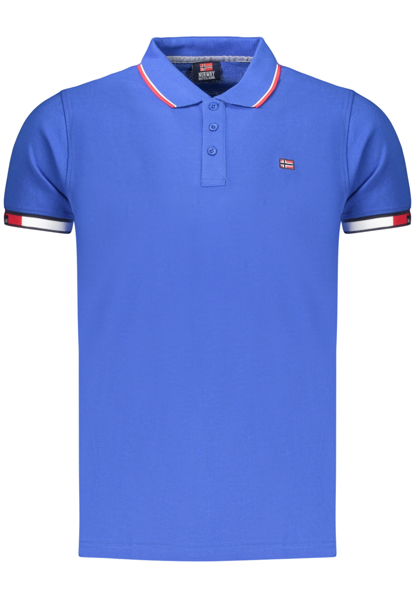 NORWAY 1963 MEN'S SHORT-SLEEVED POLO SHIRT, BLUE