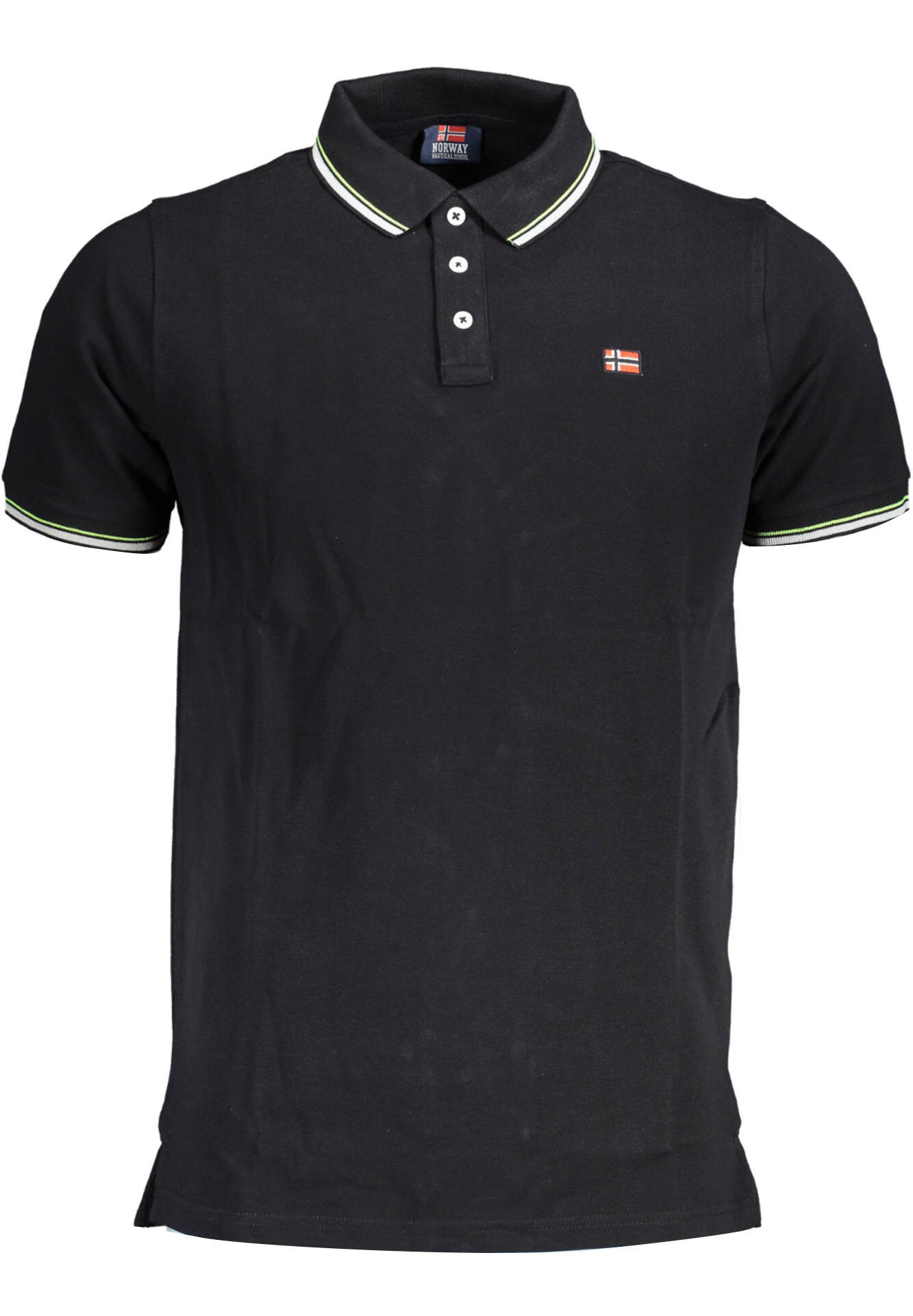 NORWAY 1963 MEN'S SHORT SLEEVE POLO BLACK