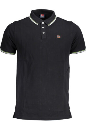 NORWAY 1963 MEN'S SHORT SLEEVE POLO BLACK