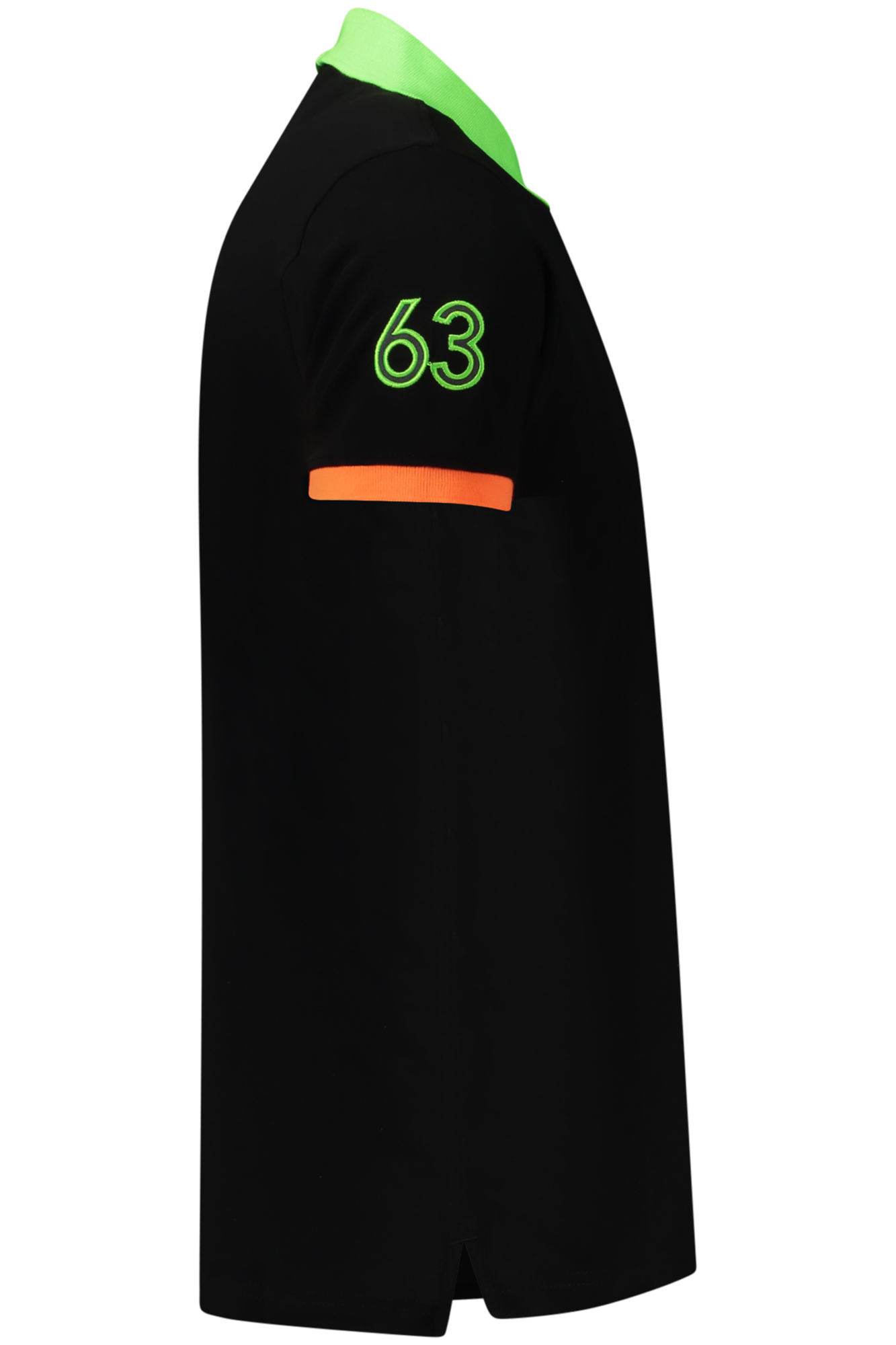 NORWAY 1963 MEN'S SHORT-SLEEVED POLO SHIRT, BLACK NORWAY 1963 MEN'S SHORT-SLEEVED POLO SHIRT, BLACK - Image 3