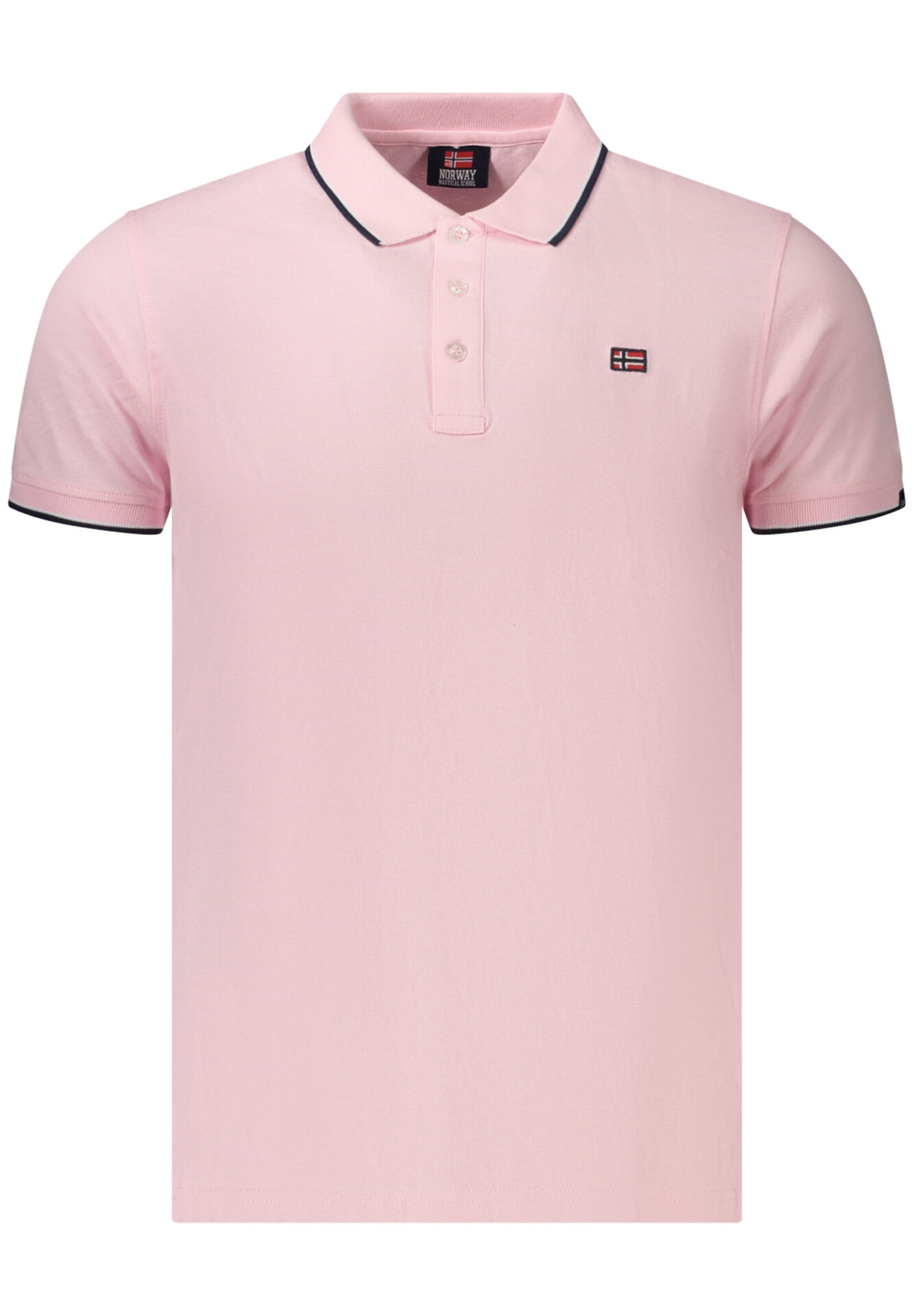 NORWAY 1963 MEN'S SHORT-SLEEVE POLO SHIRT, PINK
