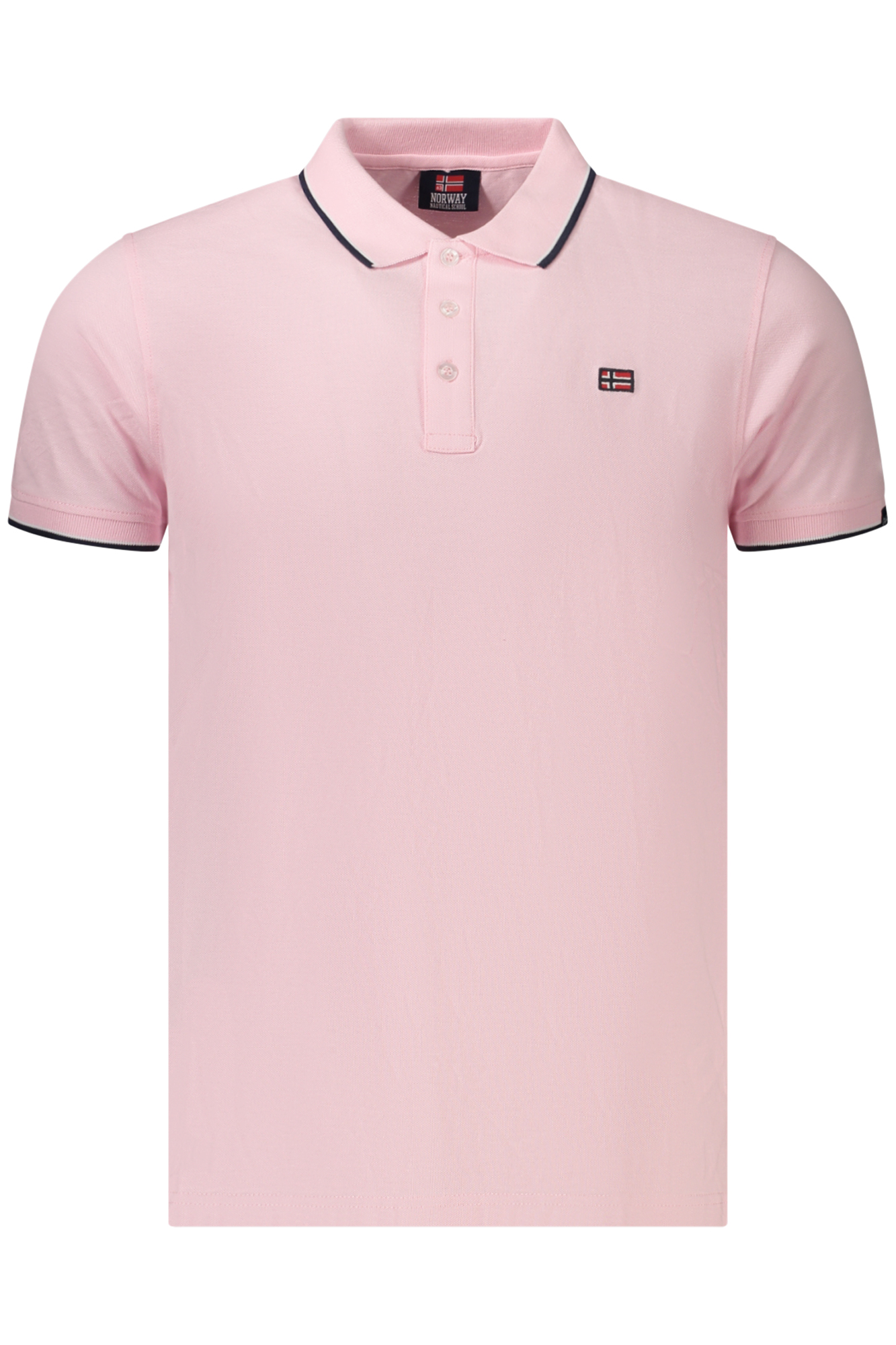 NORWAY 1963 MEN'S SHORT-SLEEVE POLO SHIRT, PINK NORWAY 1963 MEN'S SHORT-SLEEVE POLO SHIRT, PINK