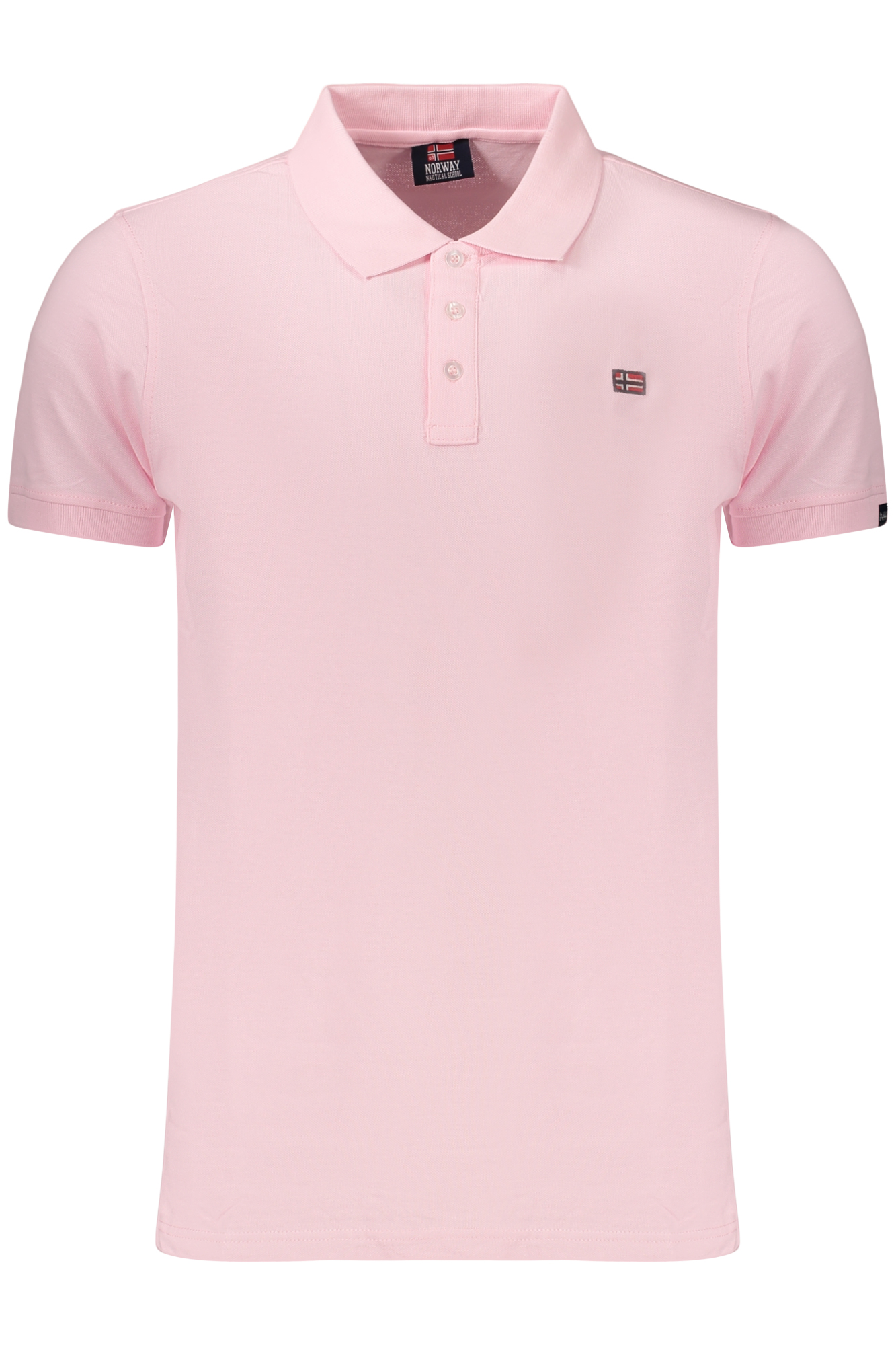 NORWAY 1963 MEN'S SHORT-SLEEVE POLO SHIRT, PINK NORWAY 1963 MEN'S SHORT-SLEEVE POLO SHIRT, PINK