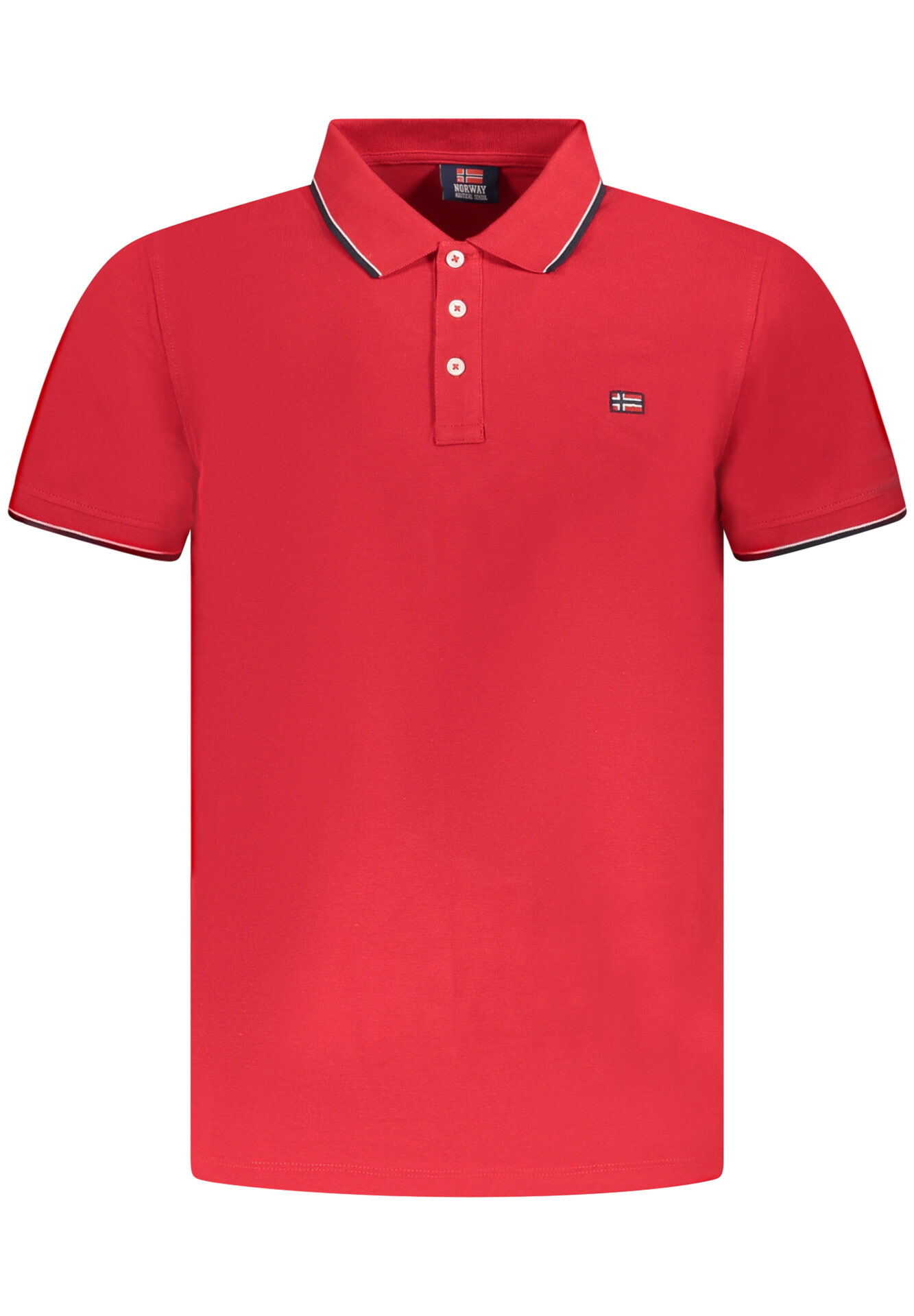 NORWAY 1963 MEN'S SHORT SLEEVE POLO SHIRT RED