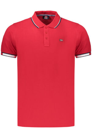 NORWAY 1963 MEN'S SHORT-SLEEVED POLO SHIRT, RED