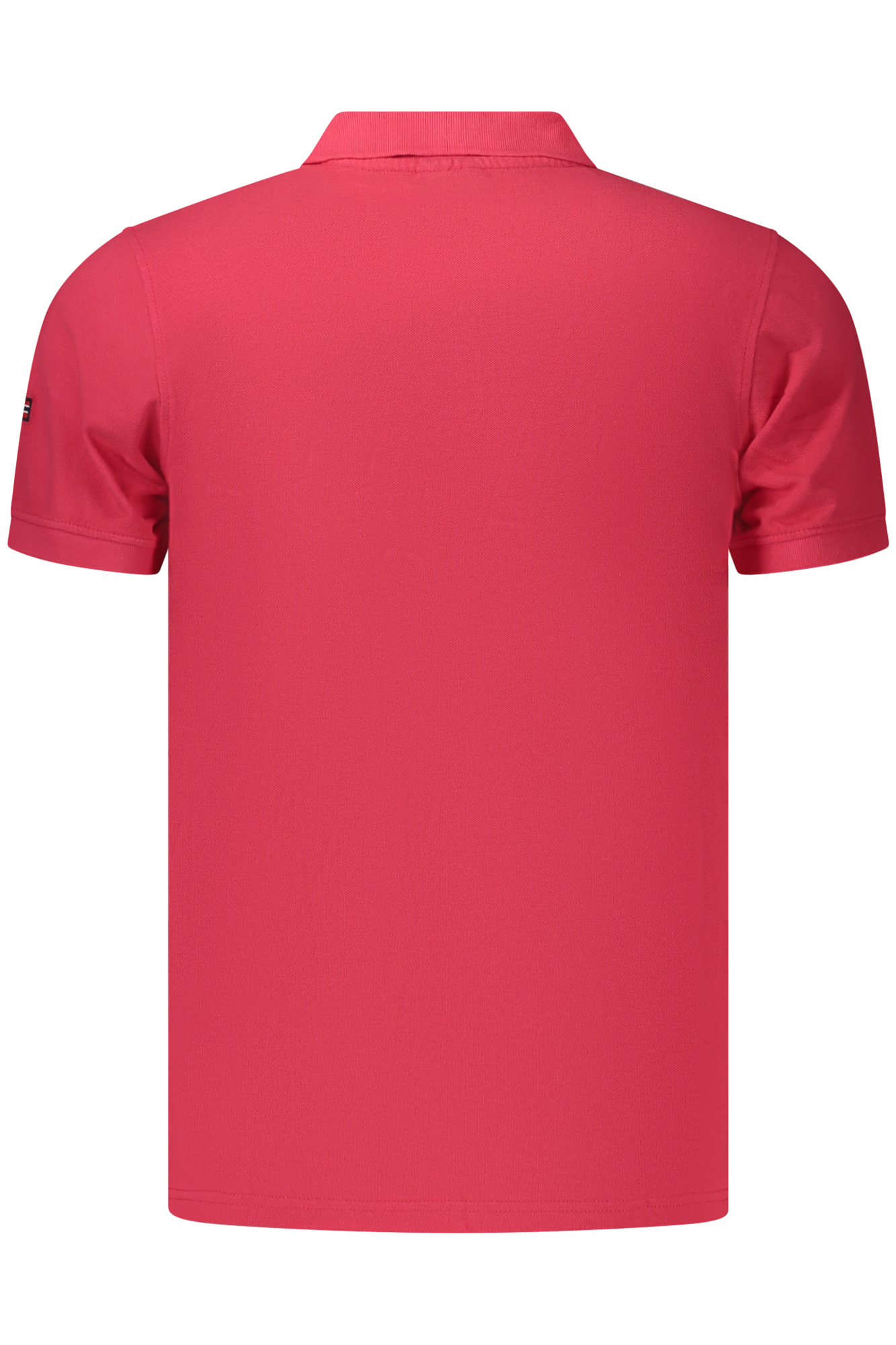 NORWAY 1963 MEN'S SHORT-SLEEVED POLO SHIRT, RED NORWAY 1963 MEN'S SHORT-SLEEVED POLO SHIRT, RED - Image 2
