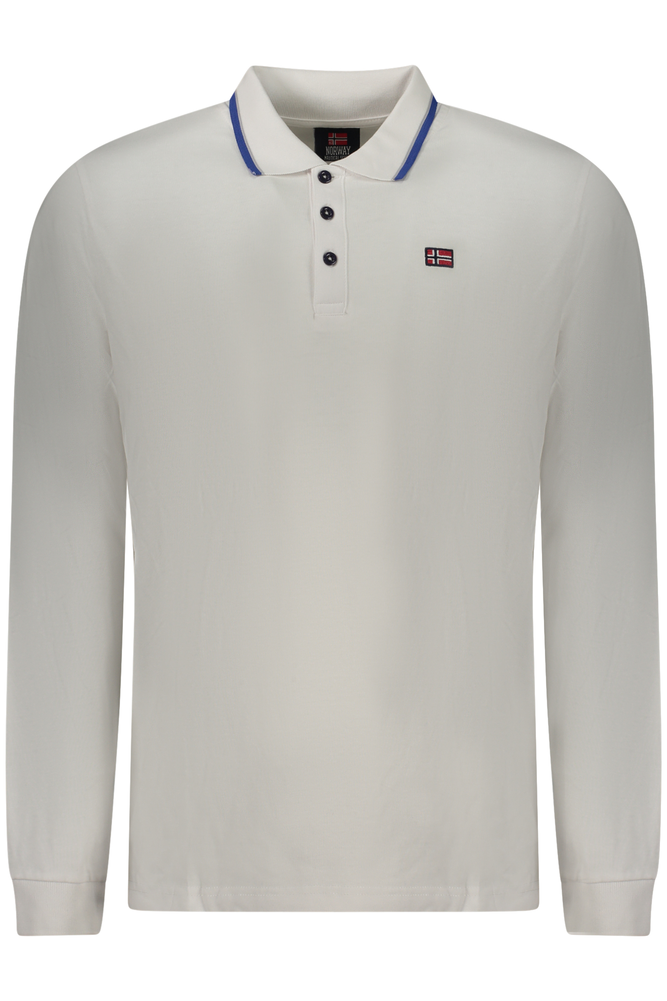 NORWAY 1963 vyriški balti polo marškinėliai ilgomis rankovėmis NORWAY 1963 vyriški balti polo marškinėliai ilgomis rankovėmis