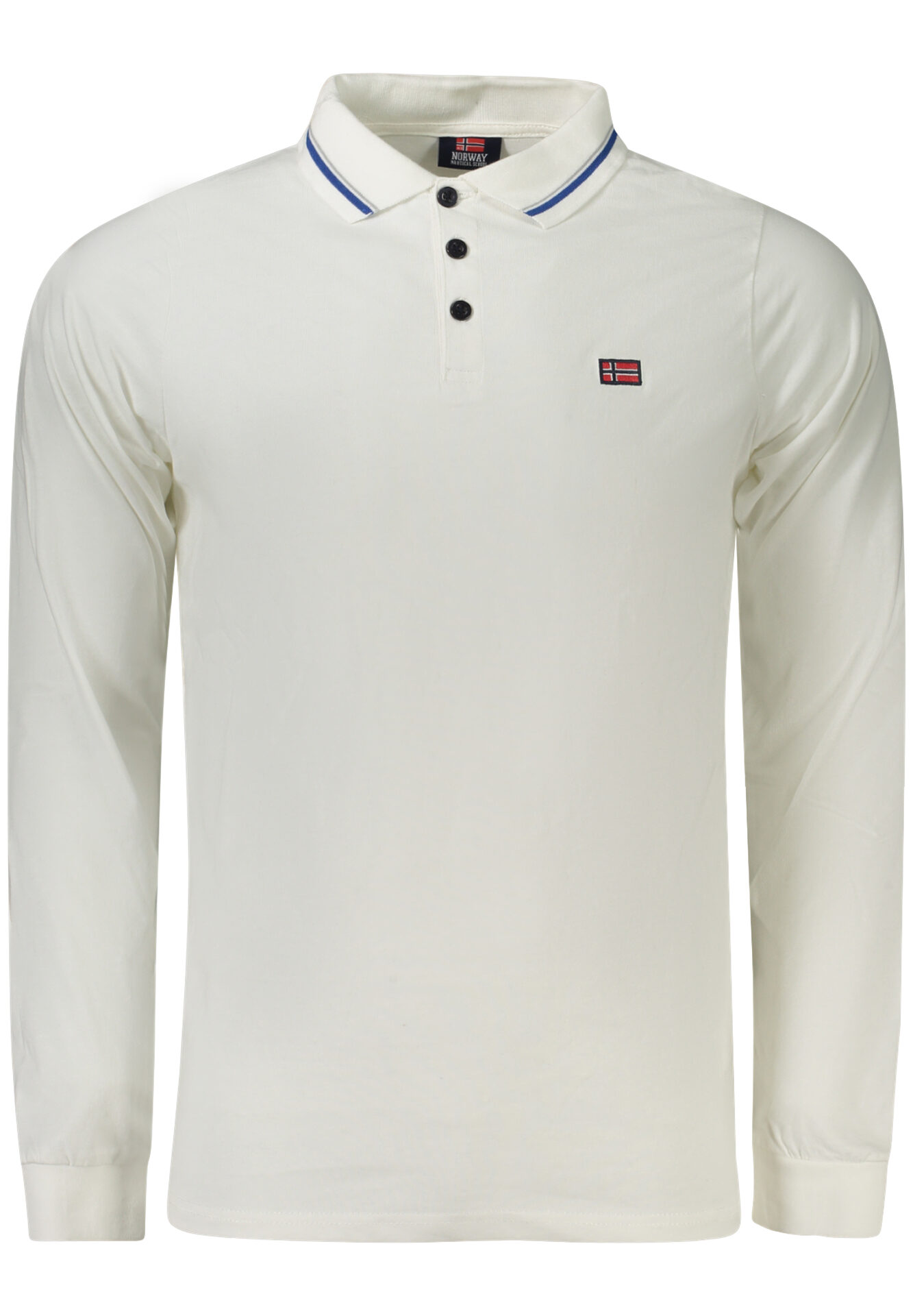 NORWAY 1963 LONG SLEEVE POLO MEN WHITE