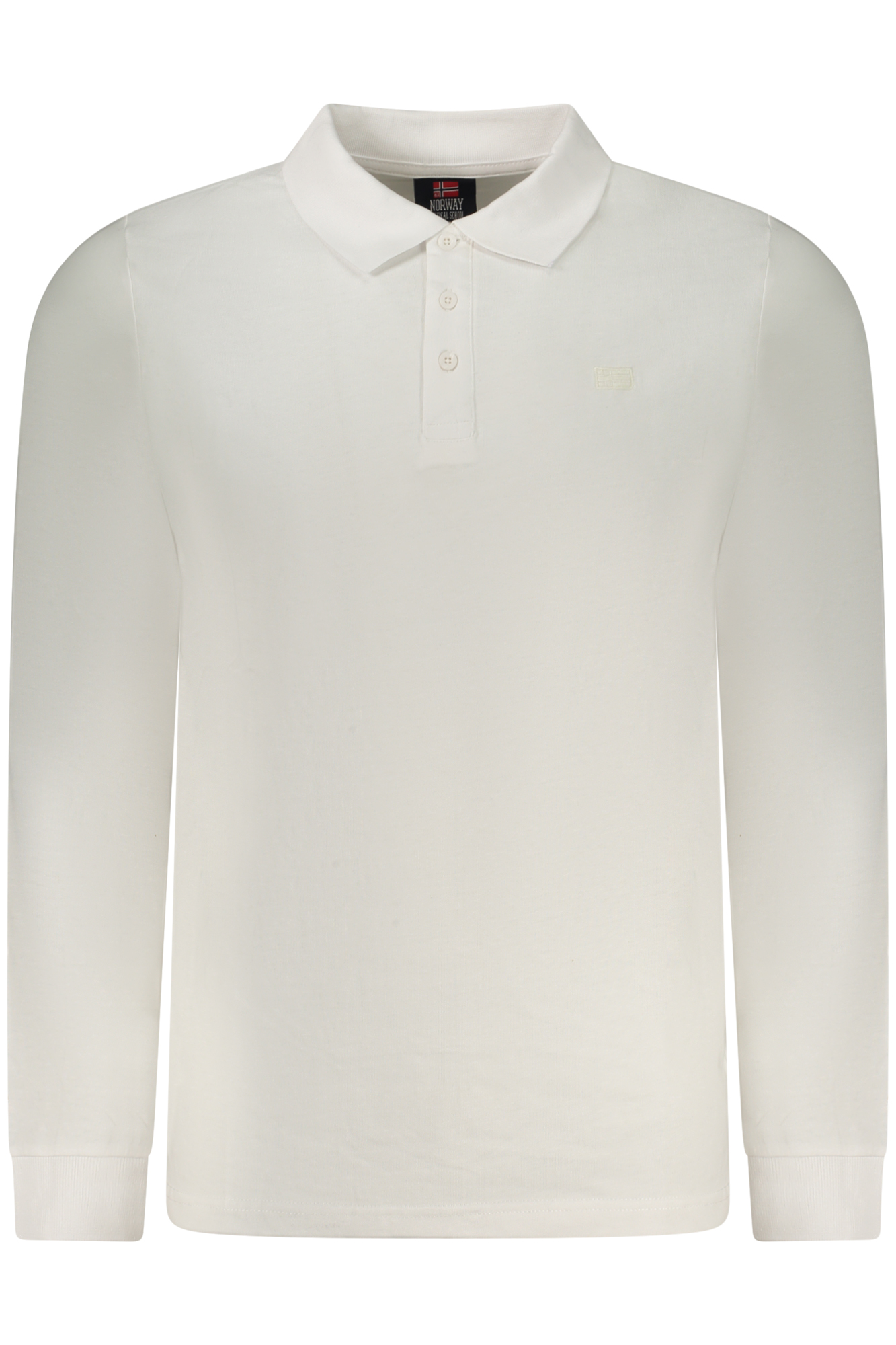 NORWAY 1963 MEN'S LONG-SLEEVED POLO SHIRT WHITE NORWAY 1963 MEN'S LONG-SLEEVED POLO SHIRT WHITE