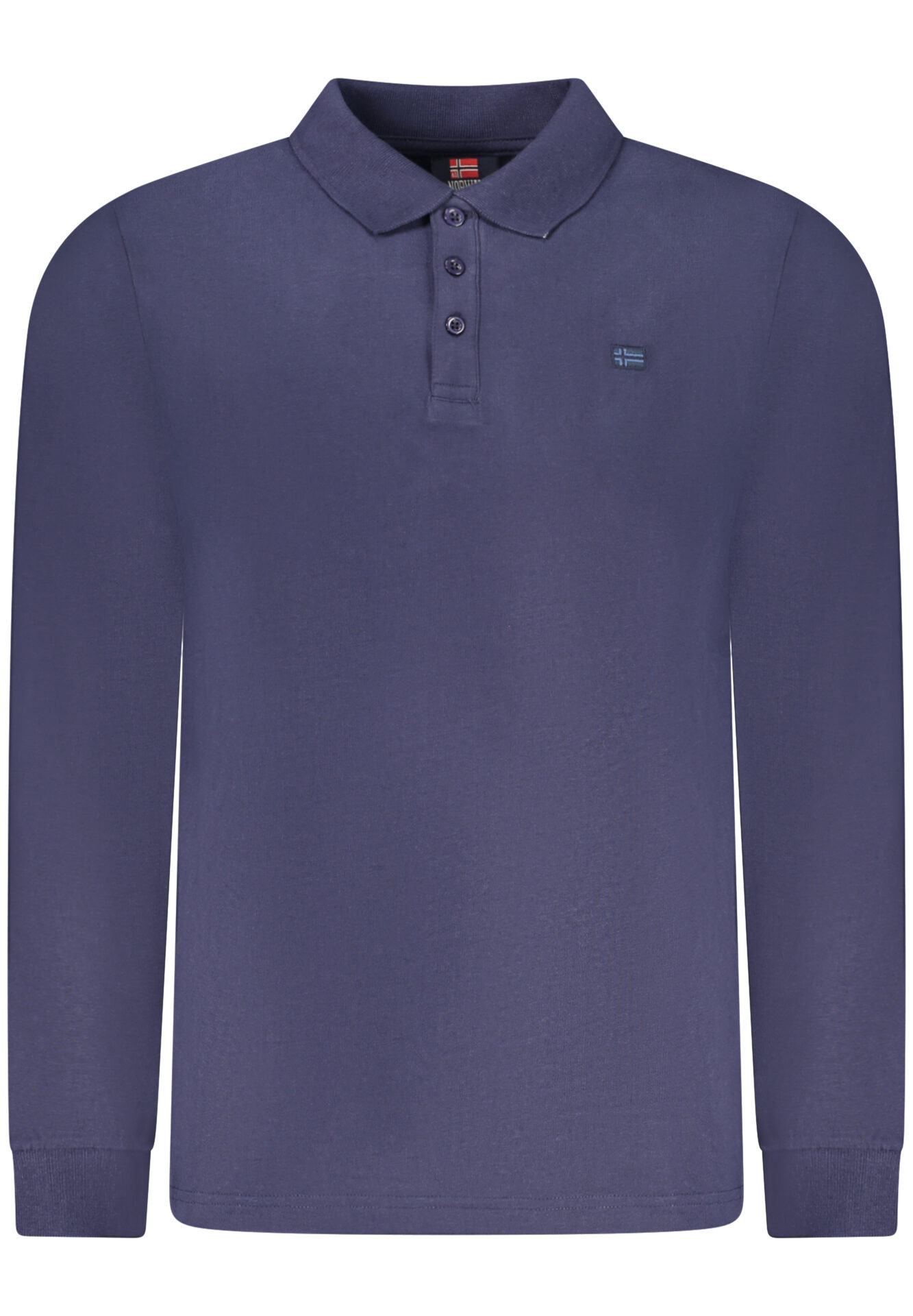 NORWAY 1963 MEN'S LONG-SLEEVED POLO SHIRT, BLUE
