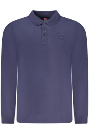 NORWAY 1963 MEN'S LONG-SLEEVED POLO SHIRT, BLUE