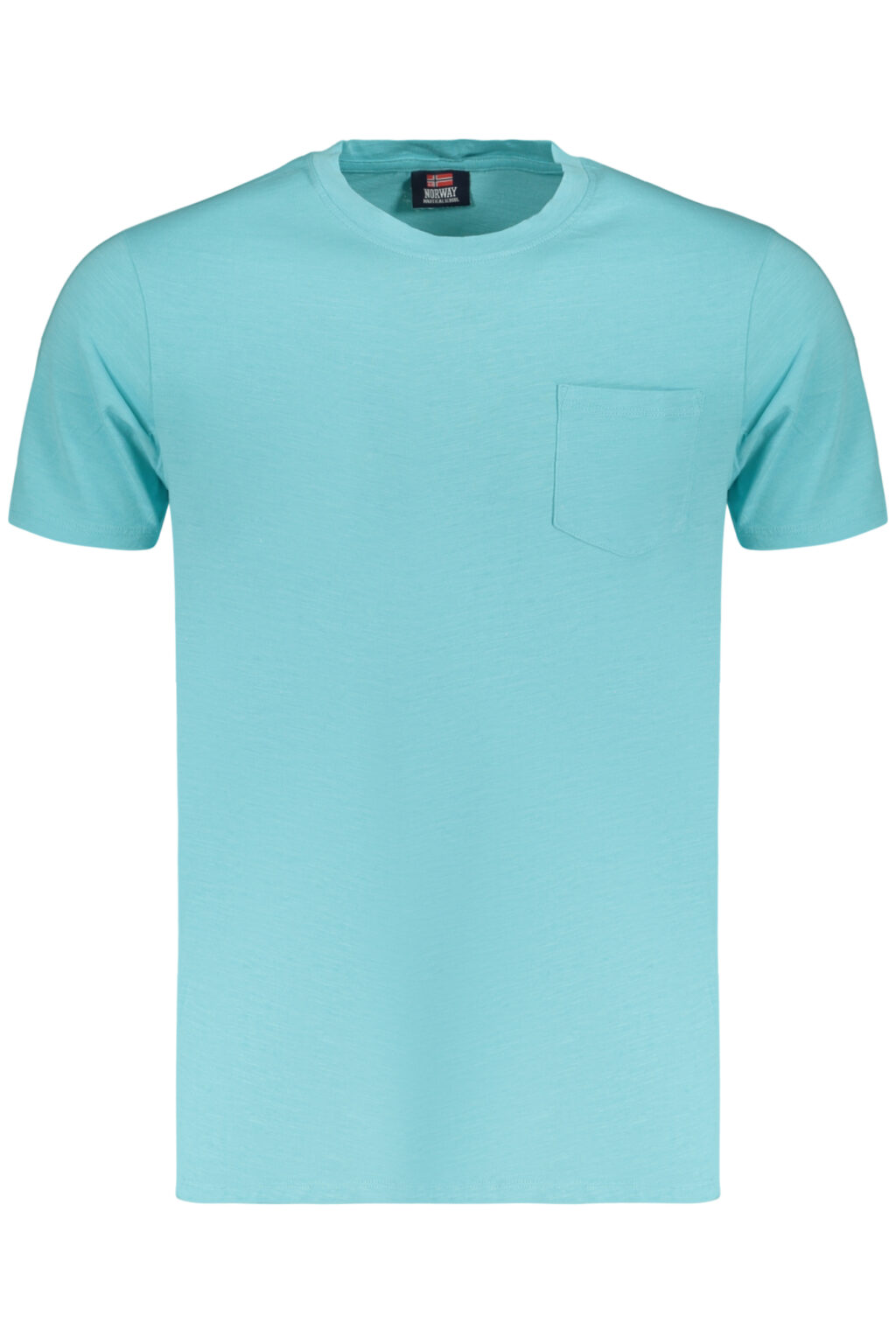 norway1963t-shirtmanichecorteuomoazzurro_1 NORWAY 1963 vyriški marškinėliai trumpomis rankovėmis, mėlyni