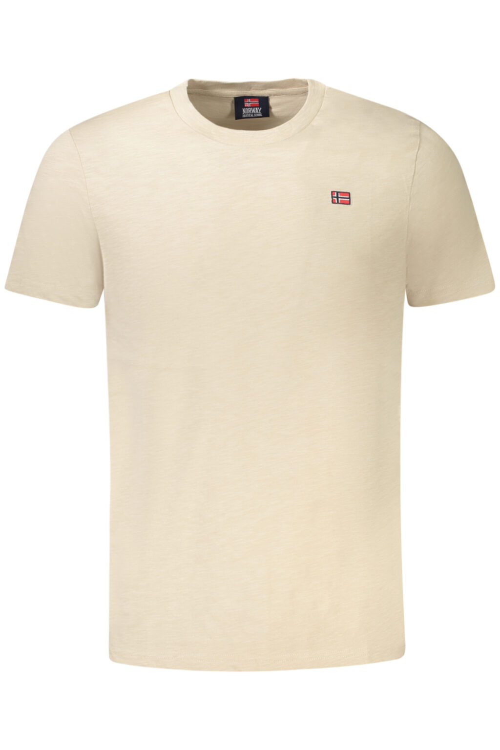 norway1963t-shirtmanichecorteuomobeige_1 NORWAY 1963 smėlio spalvos vyriški marškinėliai trumpomis rankovėmis