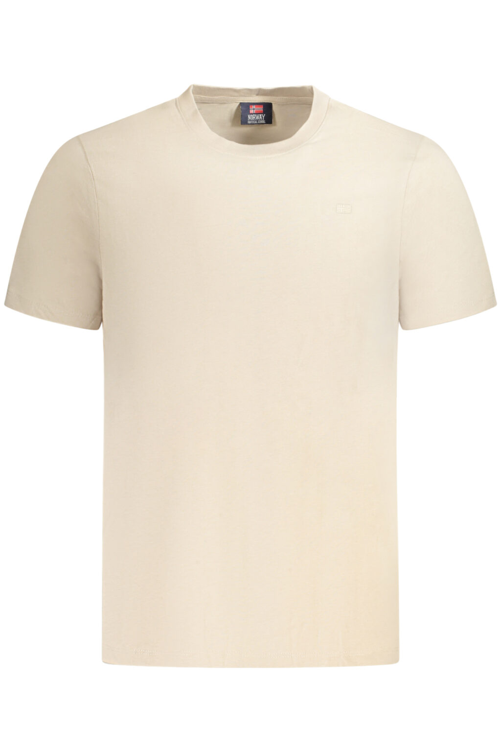 norway1963t-shirtmanichecorteuomobeige_1 NORWAY 1963 smėlio spalvos vyriški marškinėliai trumpomis rankovėmis